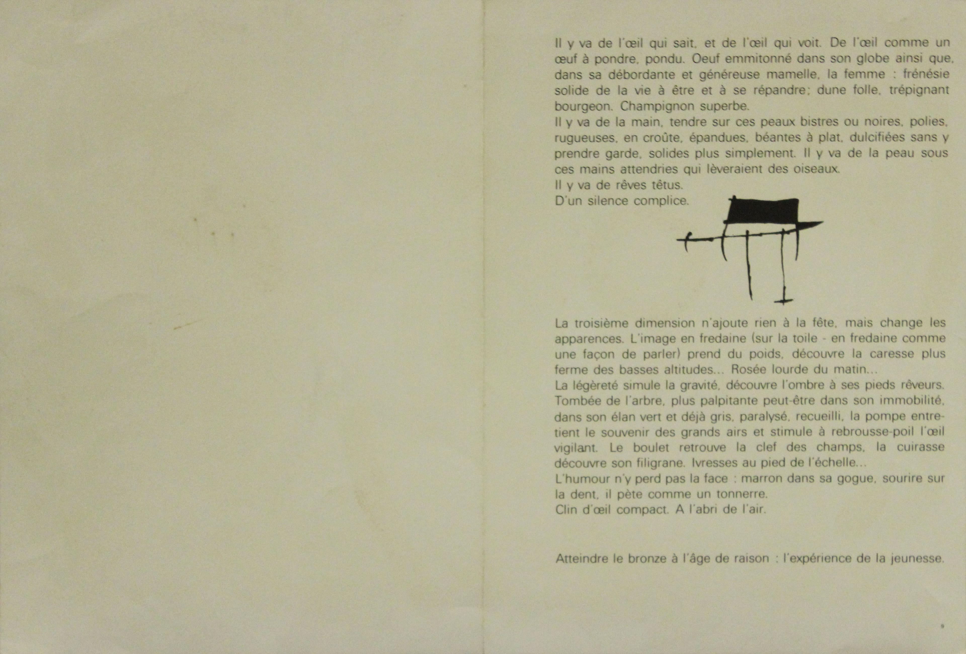 “Ronde de Nuit”, page from Derrière le miroir, 1970 - Print by Joan Miró