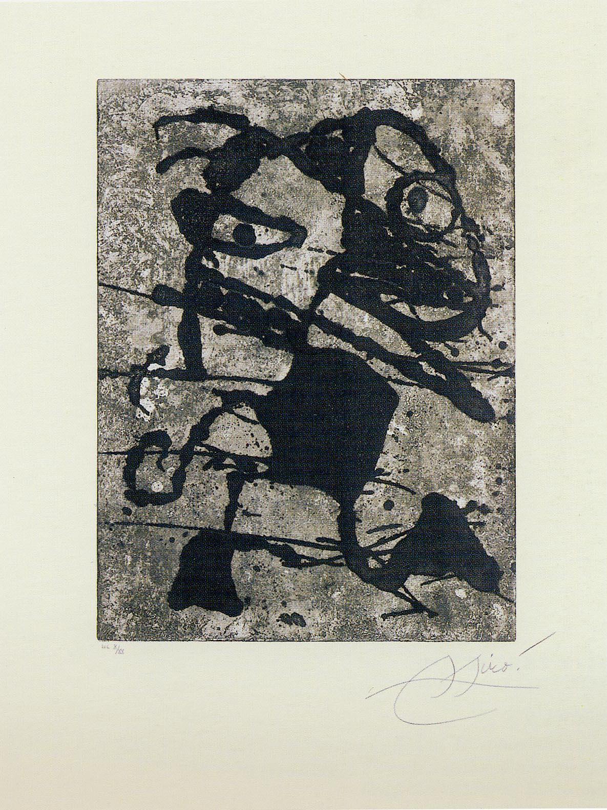 Joan Miró Abstract Print - Rupestres 15