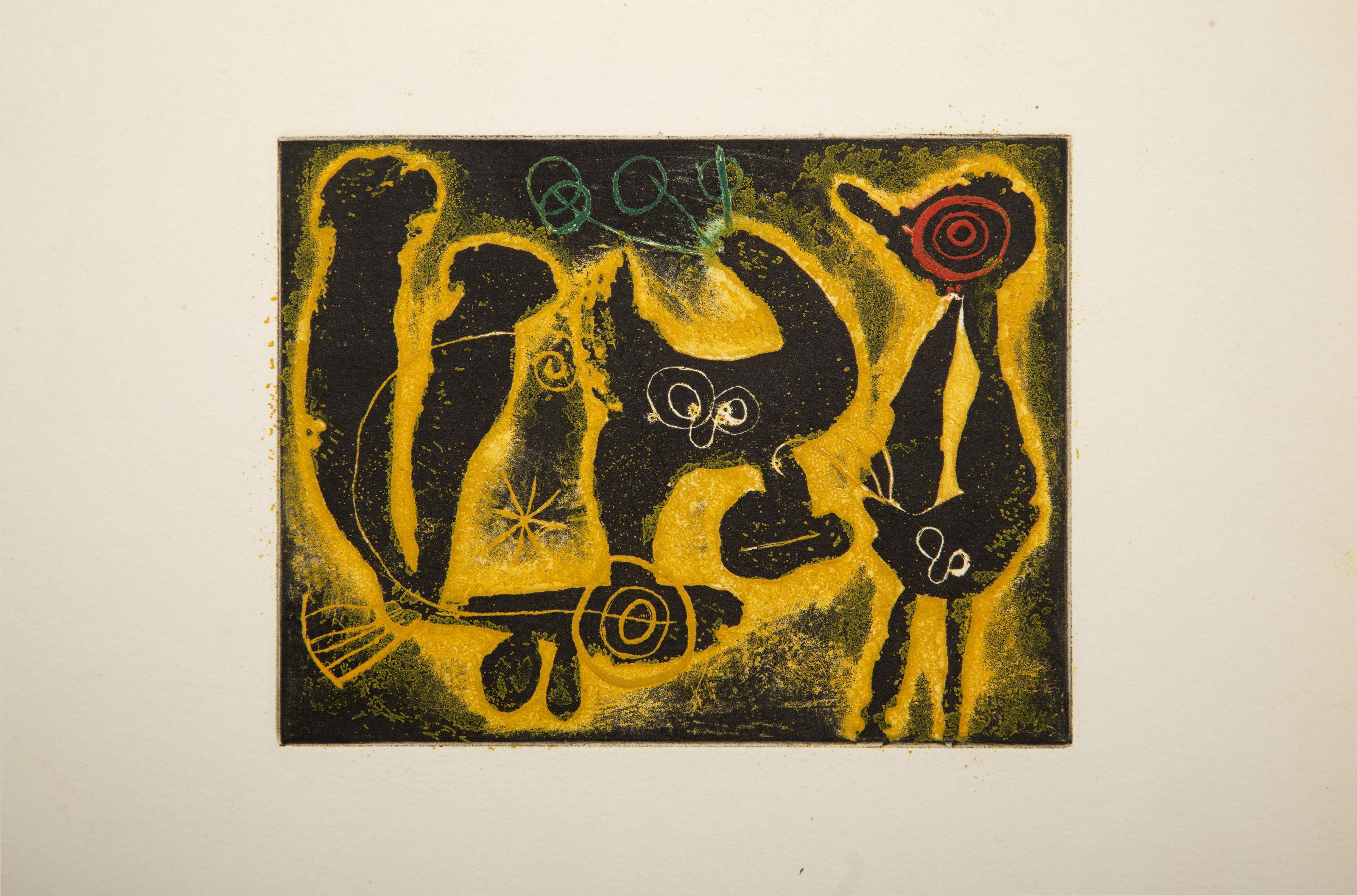 Saccades (D 331), Etching by Joan Miro - Modern Print by Joan Miró