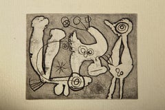 Saccades (D 335), Etching by Joan Miro