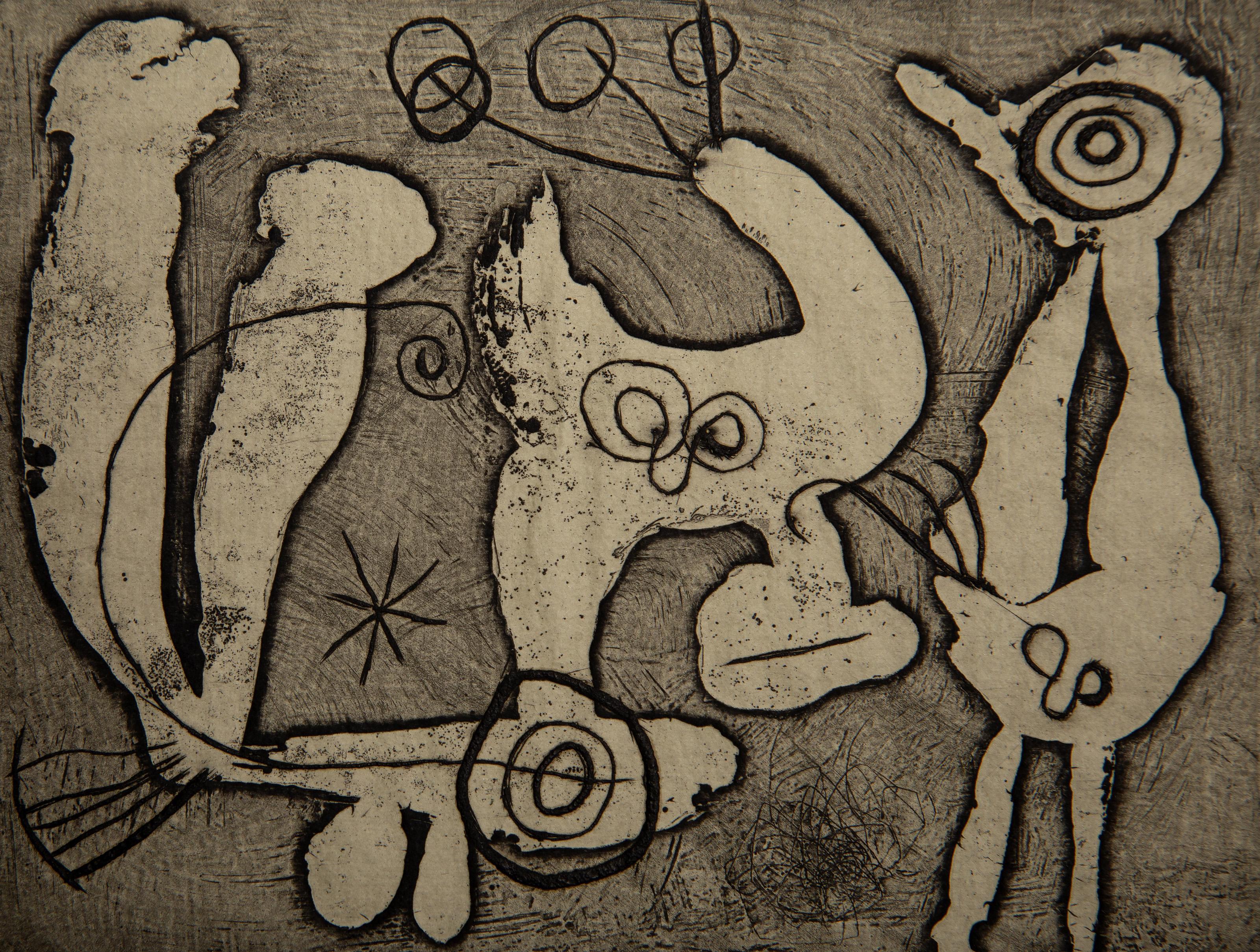 Saccades (D 335), Etching by Joan Miro 1