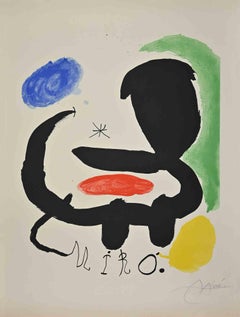 Sala Pelaires - Lithograph by Joan Mirò - 1970
