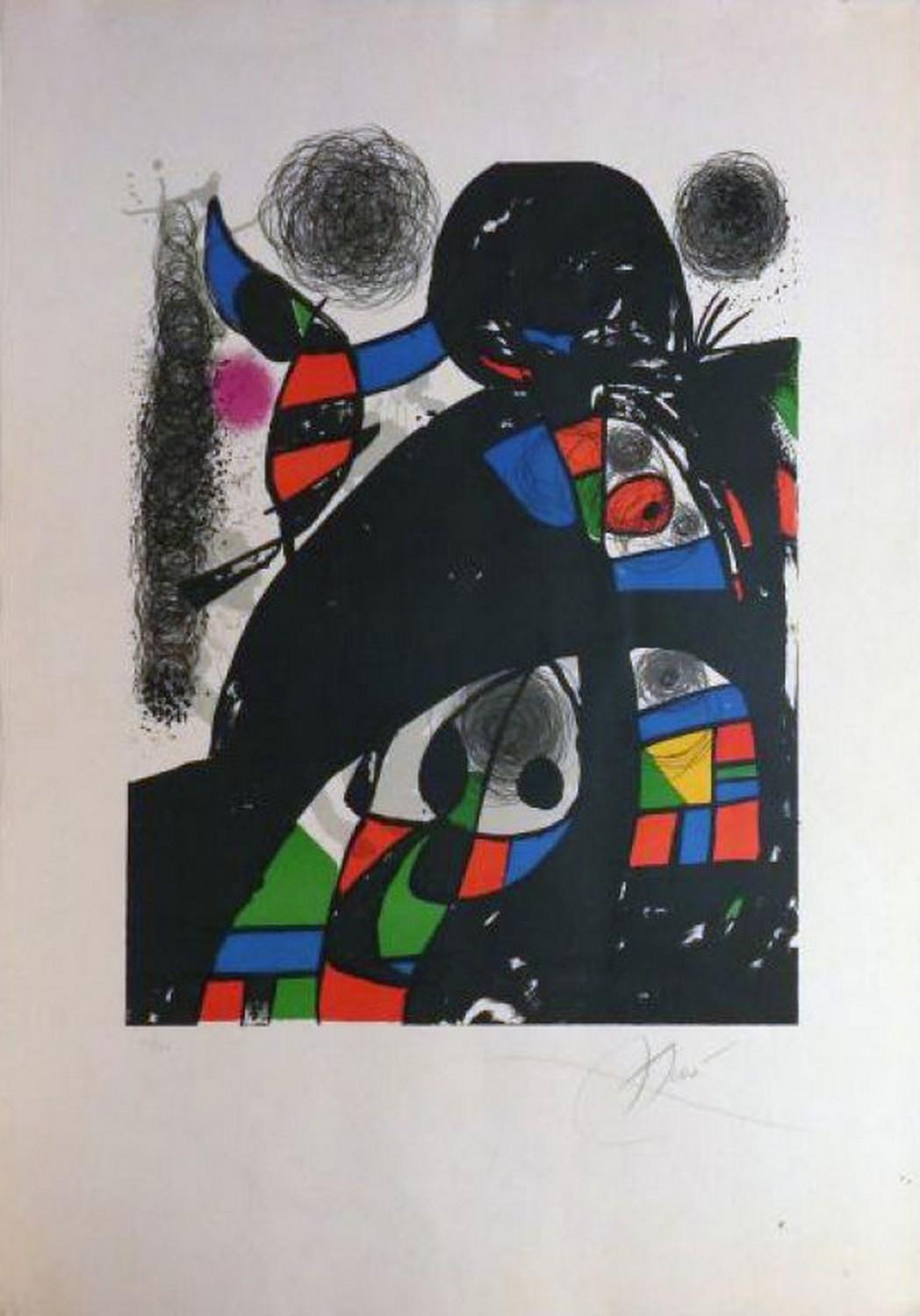 Joan Miró Abstract Print - San Lazzaro et ses Amis