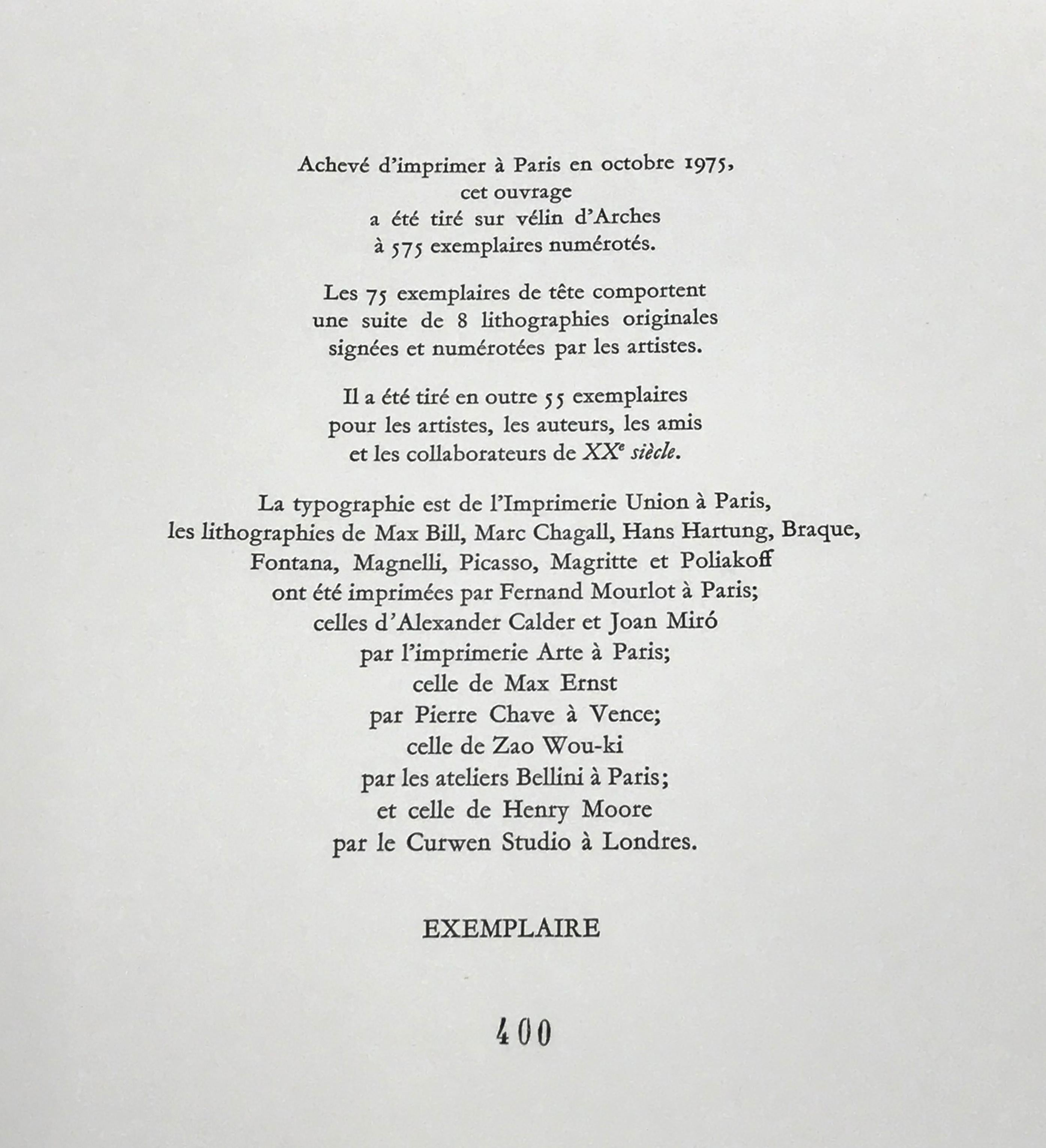 San Lazzaro, litografia astratta incorniciata di Joan Miró in vendita 1