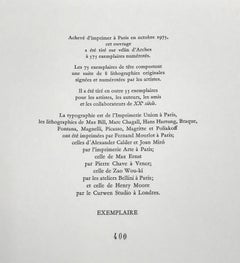 San Lazzaro, Framed Abstract Lithograph by Joan Miró