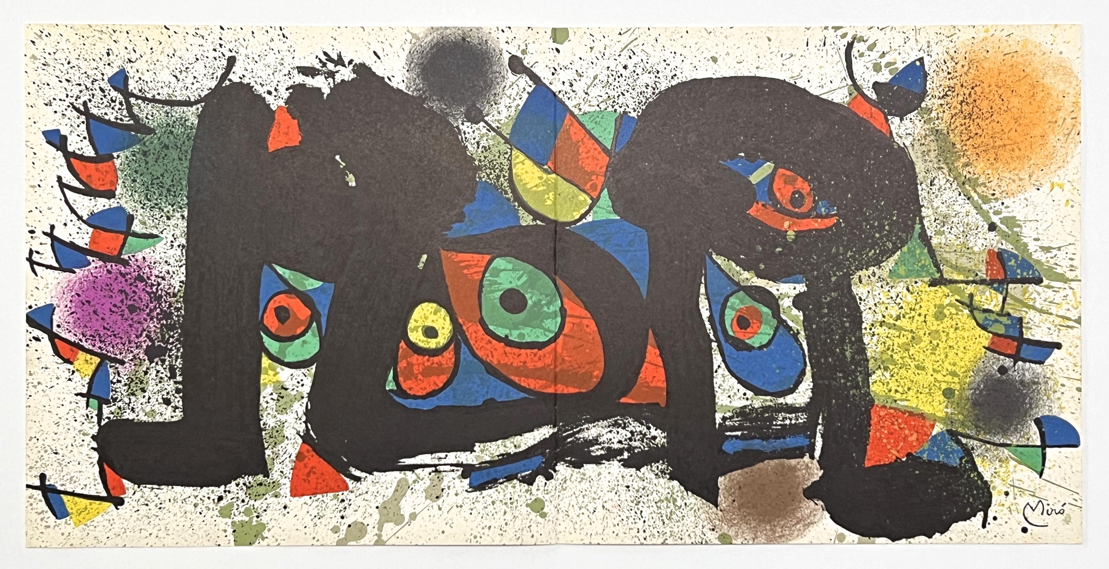 Originallithographie „Sculptures I“ – Print von Joan Miró
