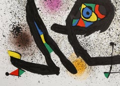 Skulpturen (M. 950), Abstrakt-expressionistische Lithographie von Joan Miro