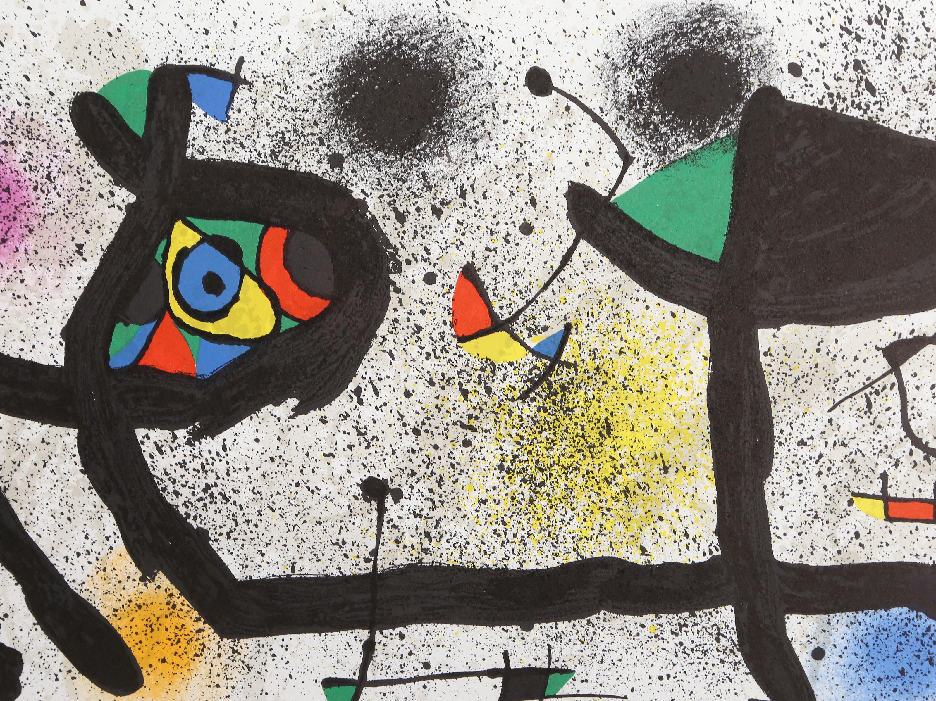 Sculptures (M. 950), Abstract Expressionist Lithograph by Joan Miro - Gray Abstract Print by Joan Miró