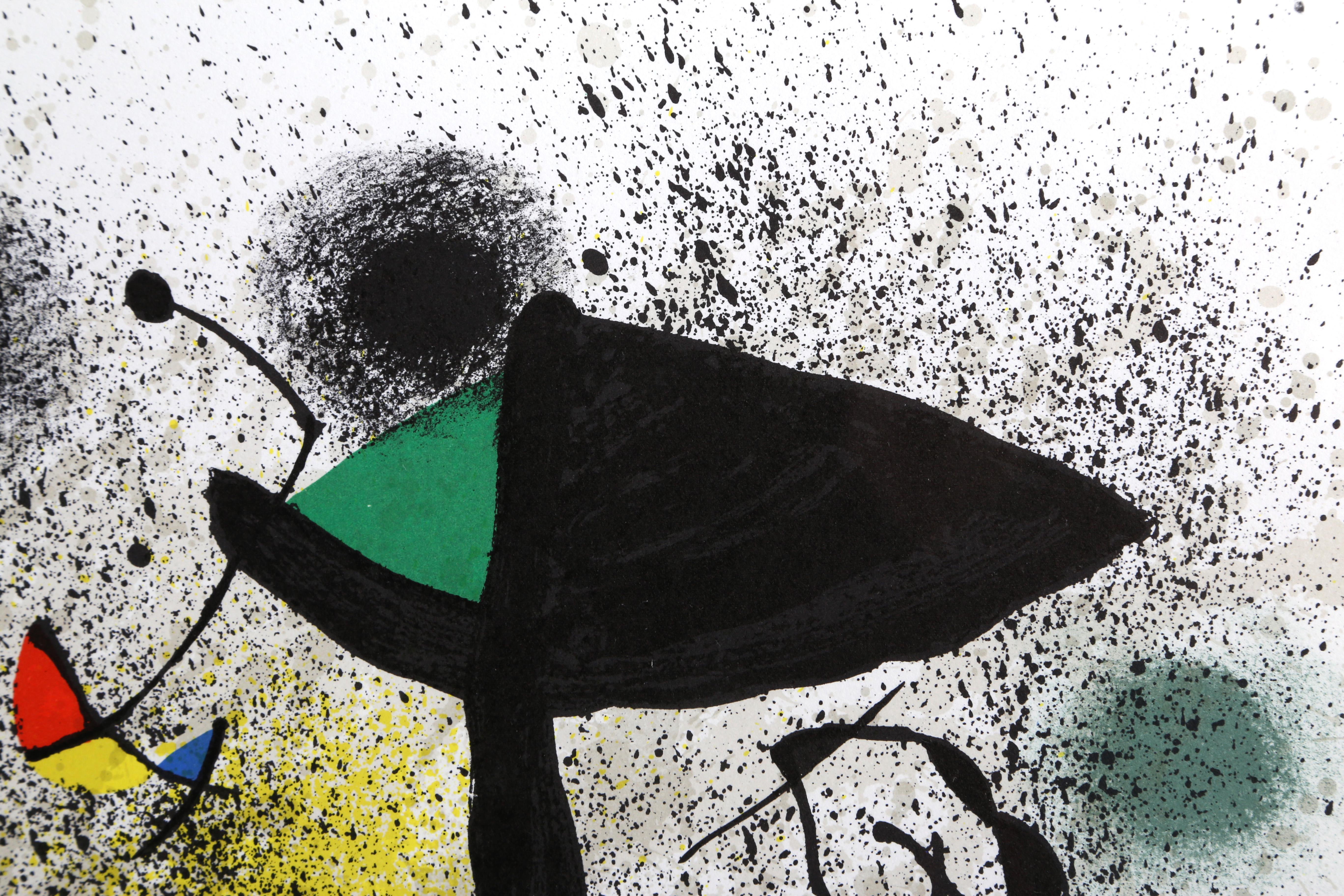 Skulpturen (M. 950), gerahmte Lithographie von Joan Miro – Print von Joan Miró