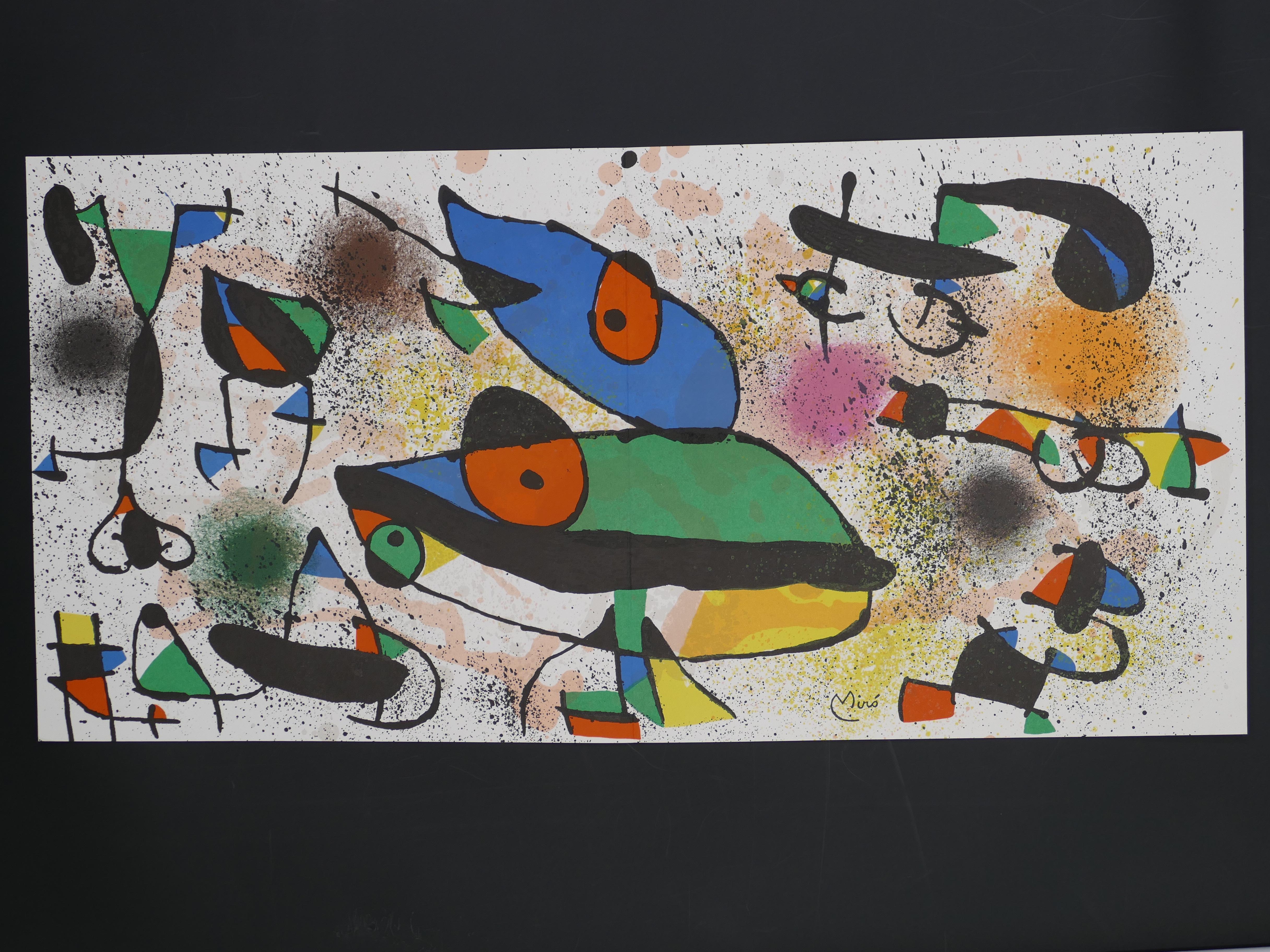 Sculptures - Original Lithograph by Joan Mirò - 1974 - Surrealist Print by Joan Miró