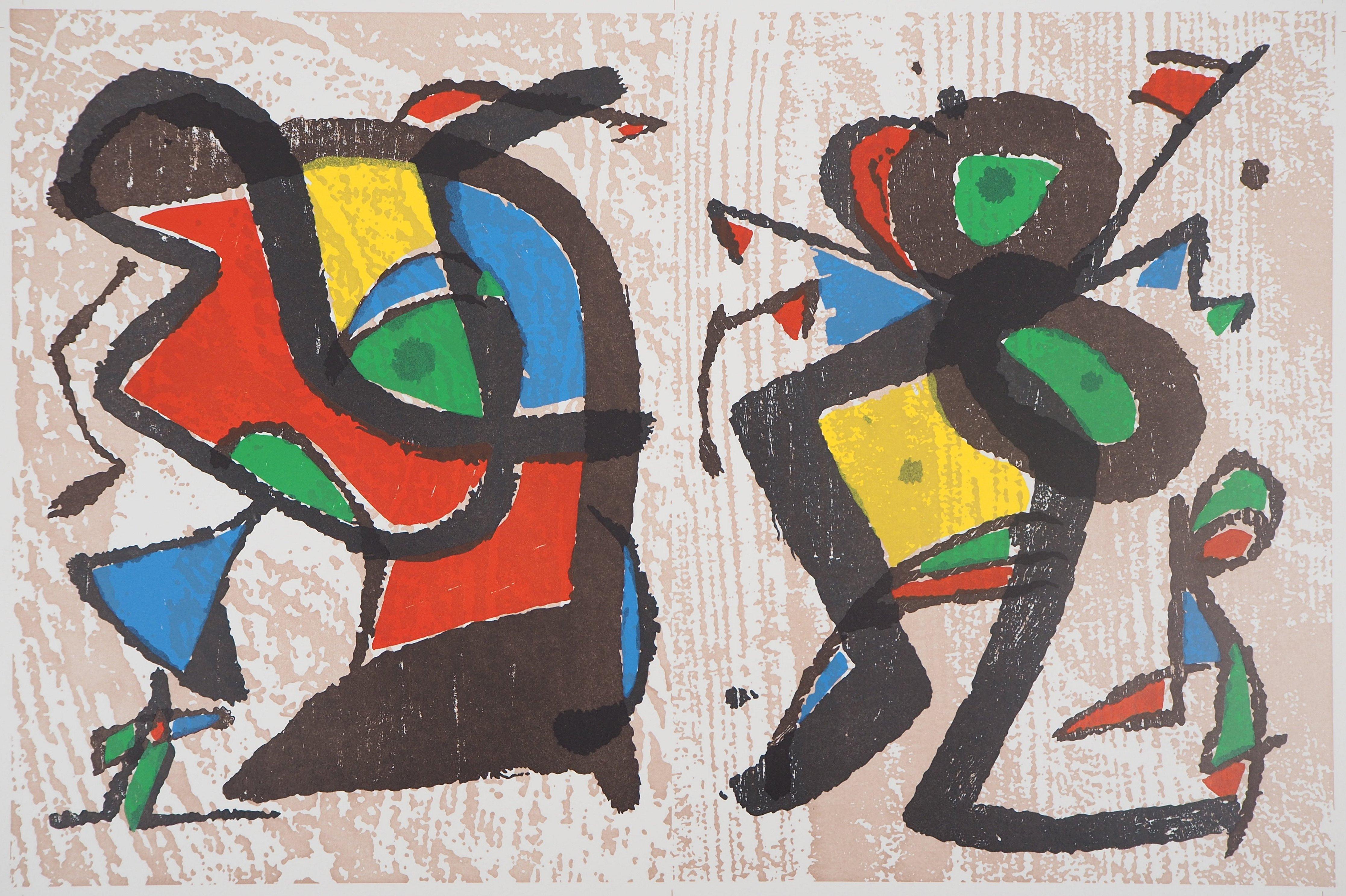 Seduction - Original woodcut (Cramer #255) - Print by Joan Miró