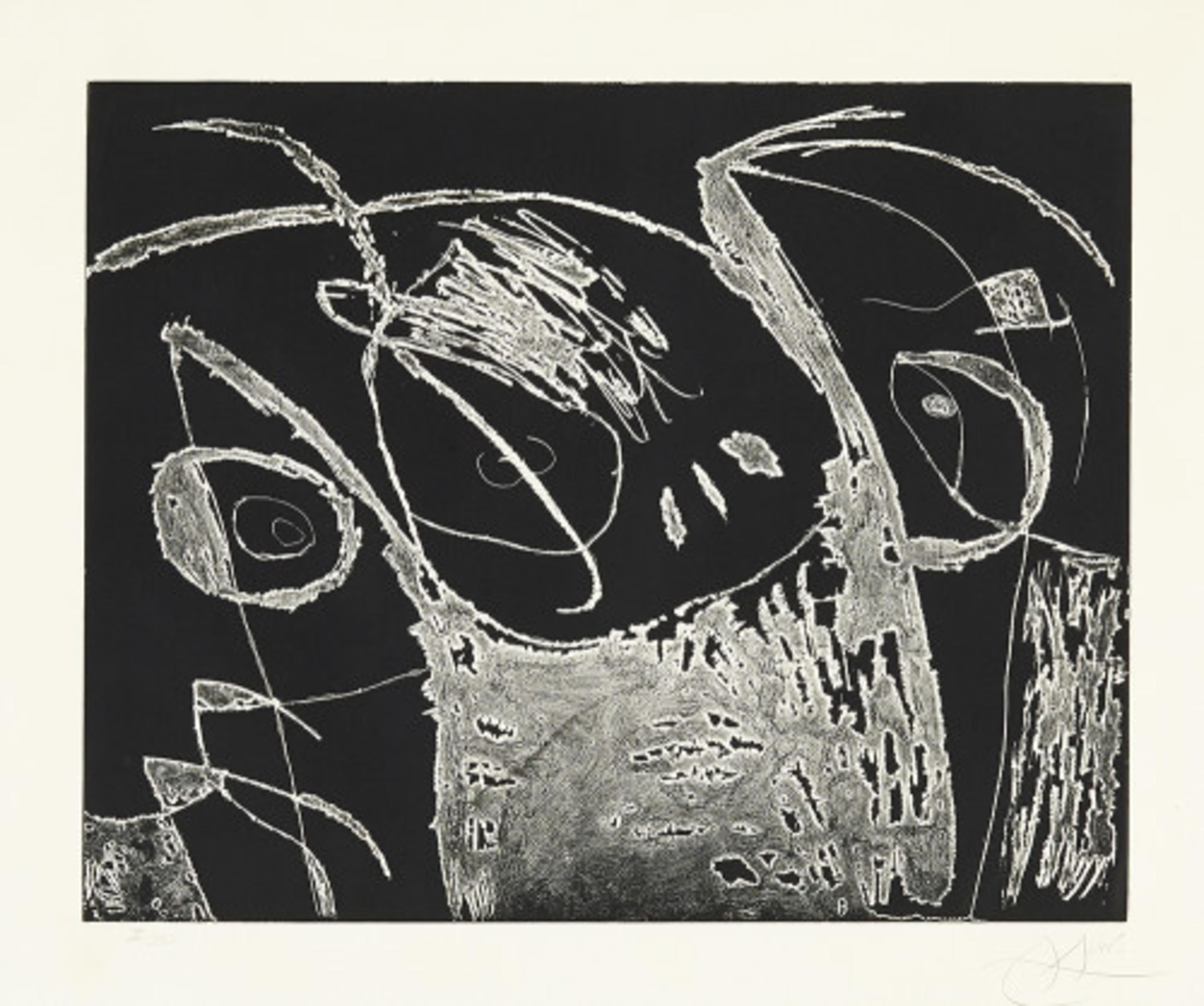 Serie Mallorca - Negro y blanco IX - Print by Joan Miró