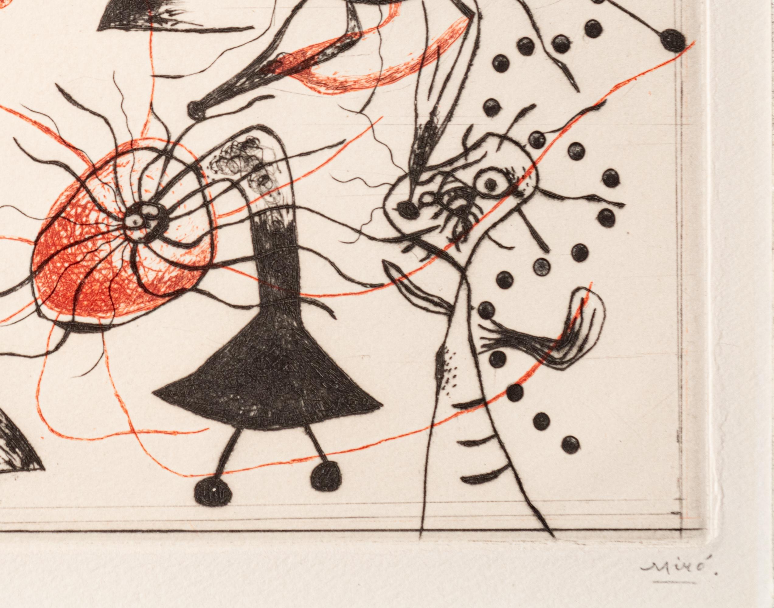 Série Noire et Rouge (Moderne), Print, von Joan Miró