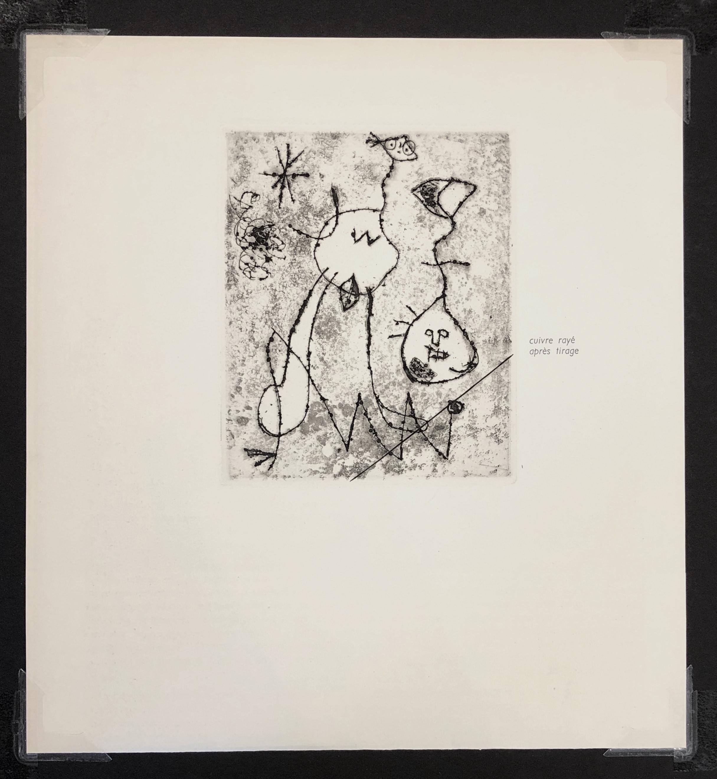 Serie V - Beige Figurative Print by Joan Miró