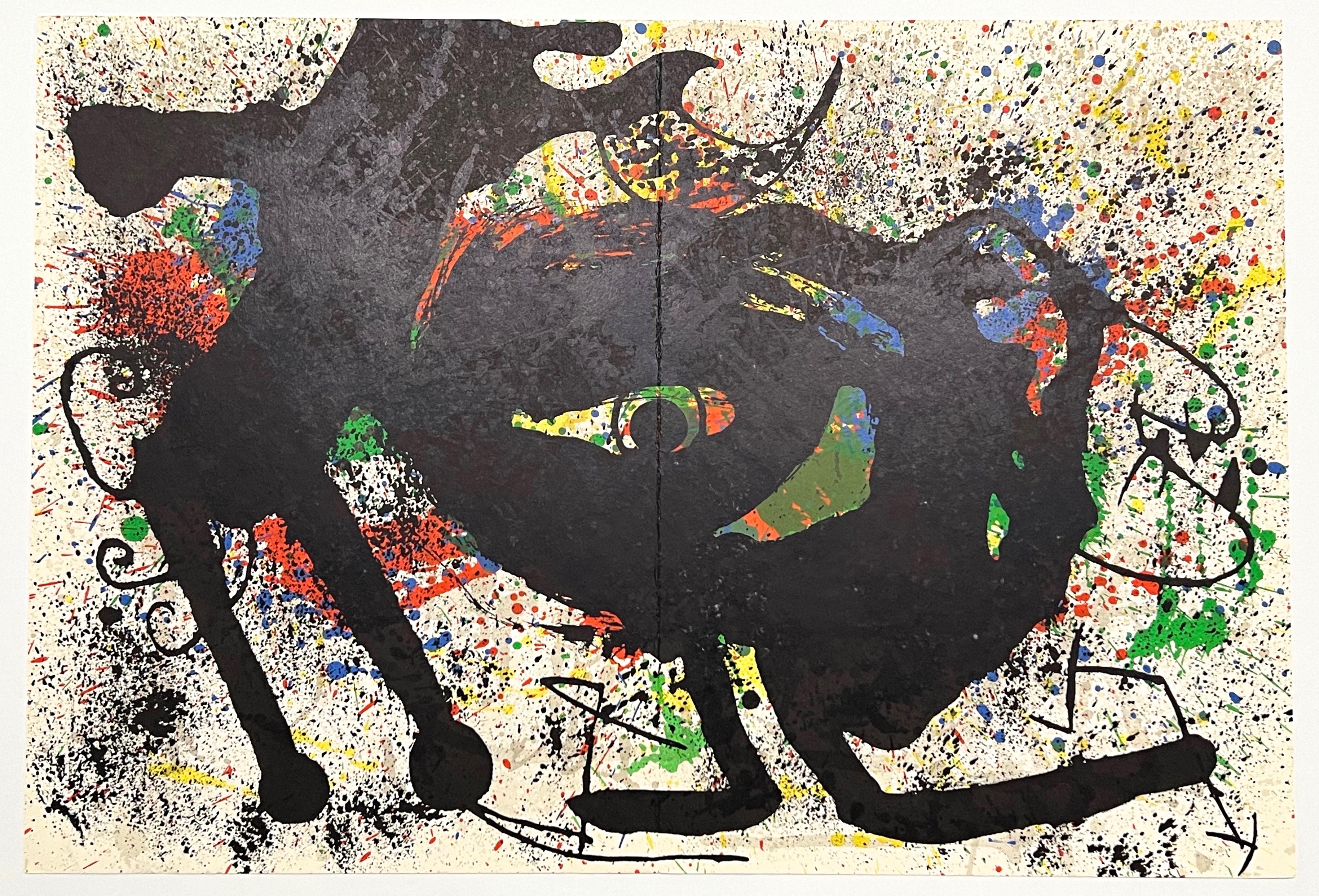 "Sobreteixims 3" original lithograph - Print by Joan Miró