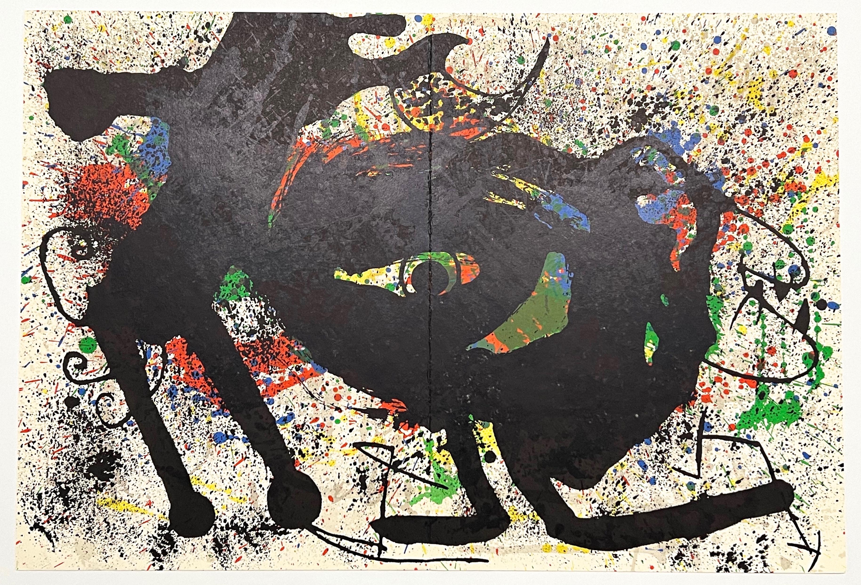 "Sobreteixims 3" litografia originale - Print di Joan Miró
