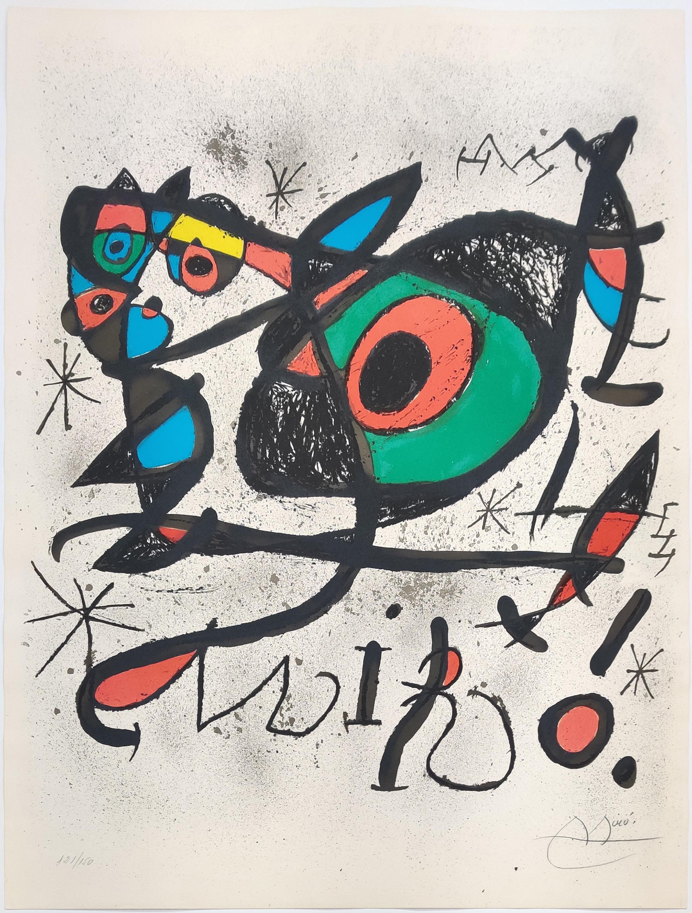 Joan Miró Figurative Print - SOBRETEIXIMS I ESCULTURES