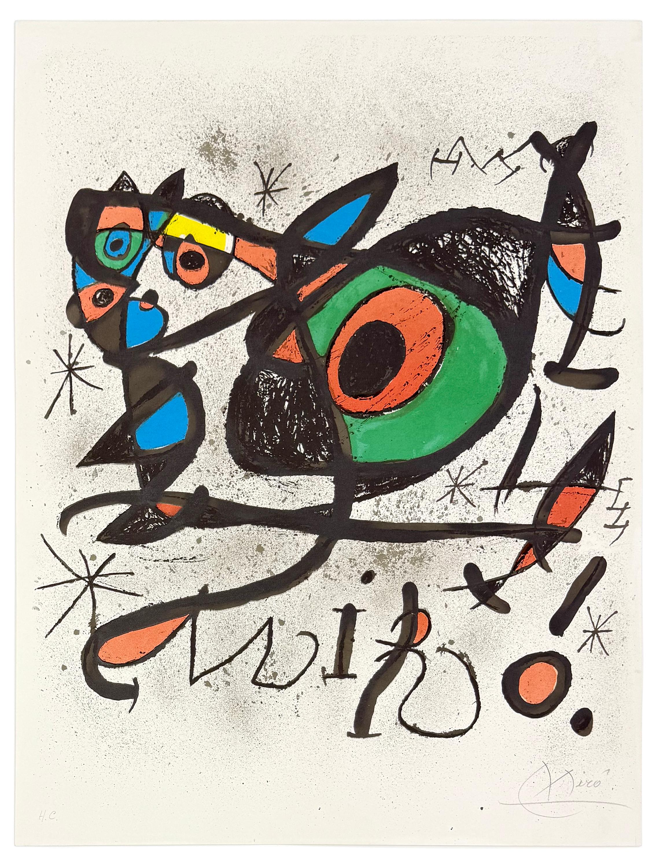 Figurative Print di Joan Miró - Sobreteixims I Escultures, Mourlot 848 (litografia firmata a mano)