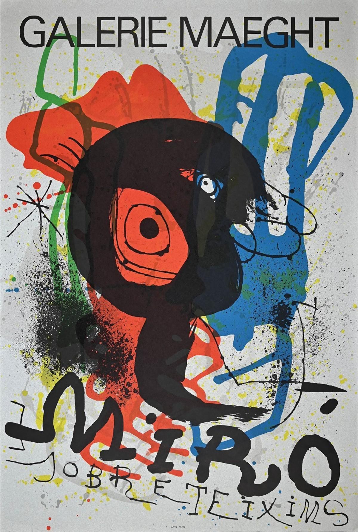 Sobreteixims -Vintage Lithographic Poster After Joan Miró - 1973