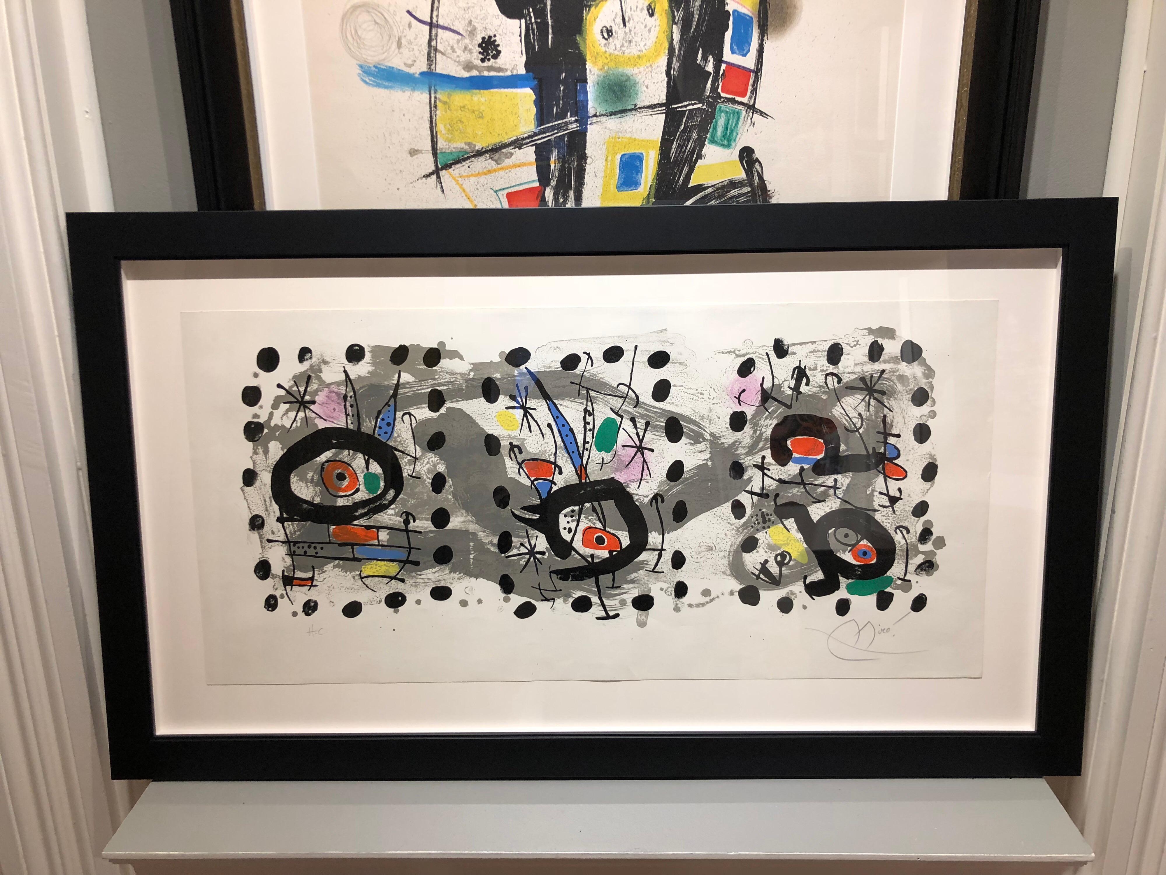 Solar Bird, Lunar Bird, Sparks - Print by Joan Miró