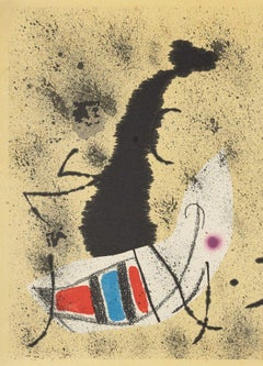 Artista español original 1975 litografía sobre lienzo cubierta de libro para Rafael Alberti