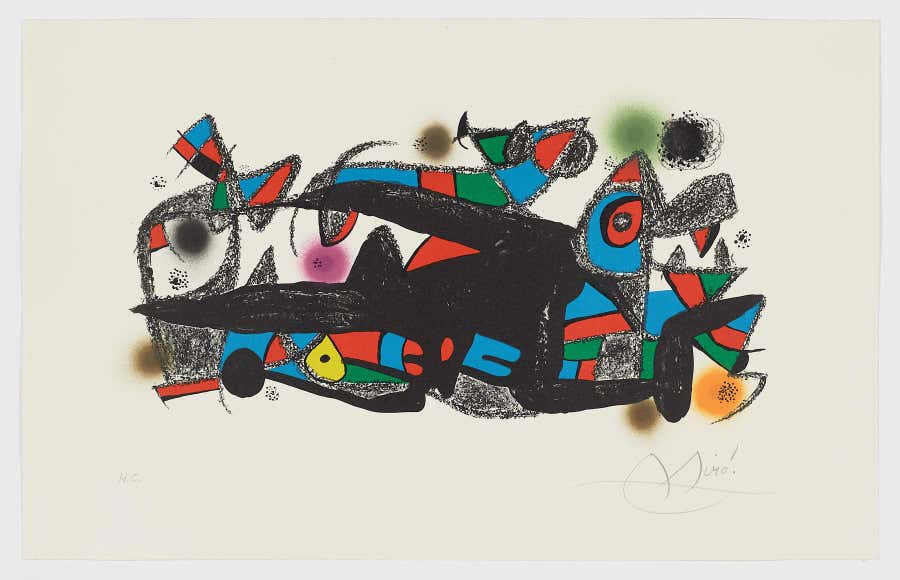 Spanish Artist signed limited edition original art print numbered lithograph