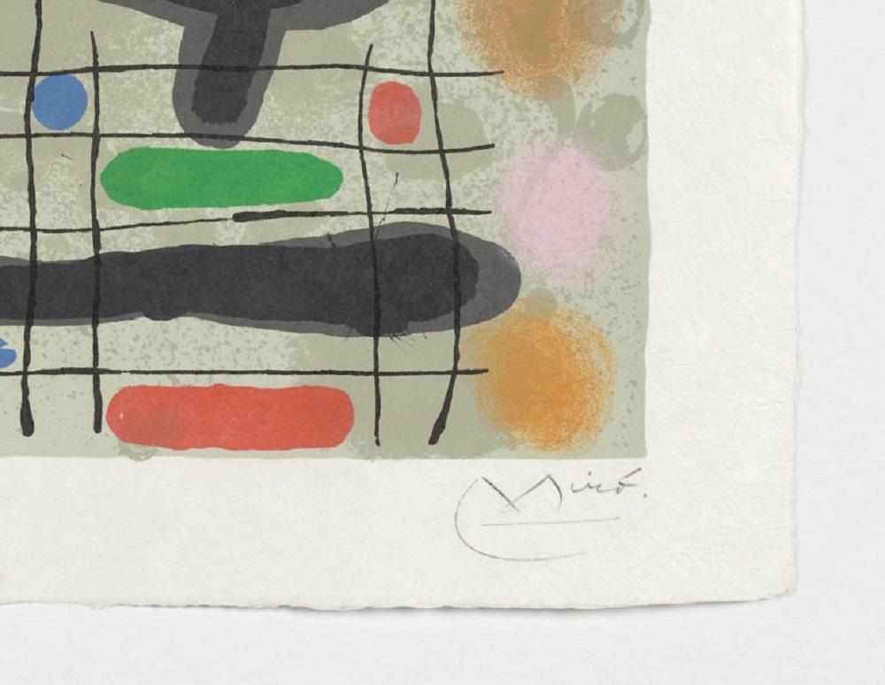 Spanish Artist signed limited edition original art print numbered lithograph n54 - Abstract Print by Joan Miró