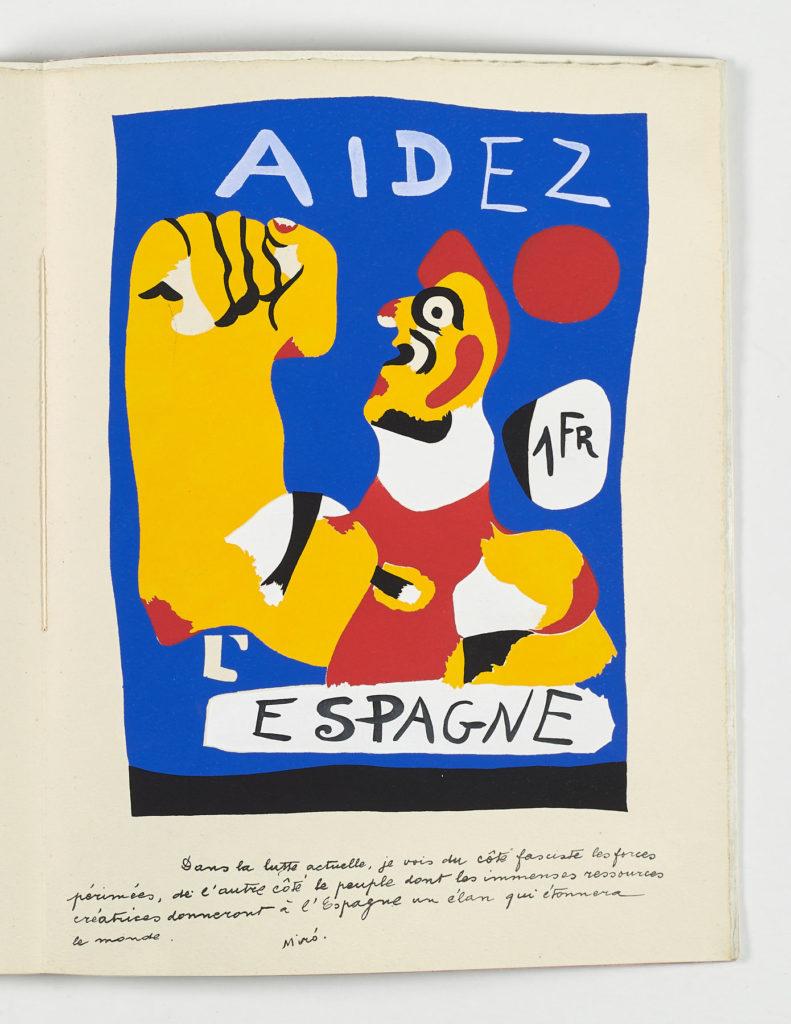 Spanish Artist signed limited edition original art print pochoir n53 - Abstract Print by Joan Miró
