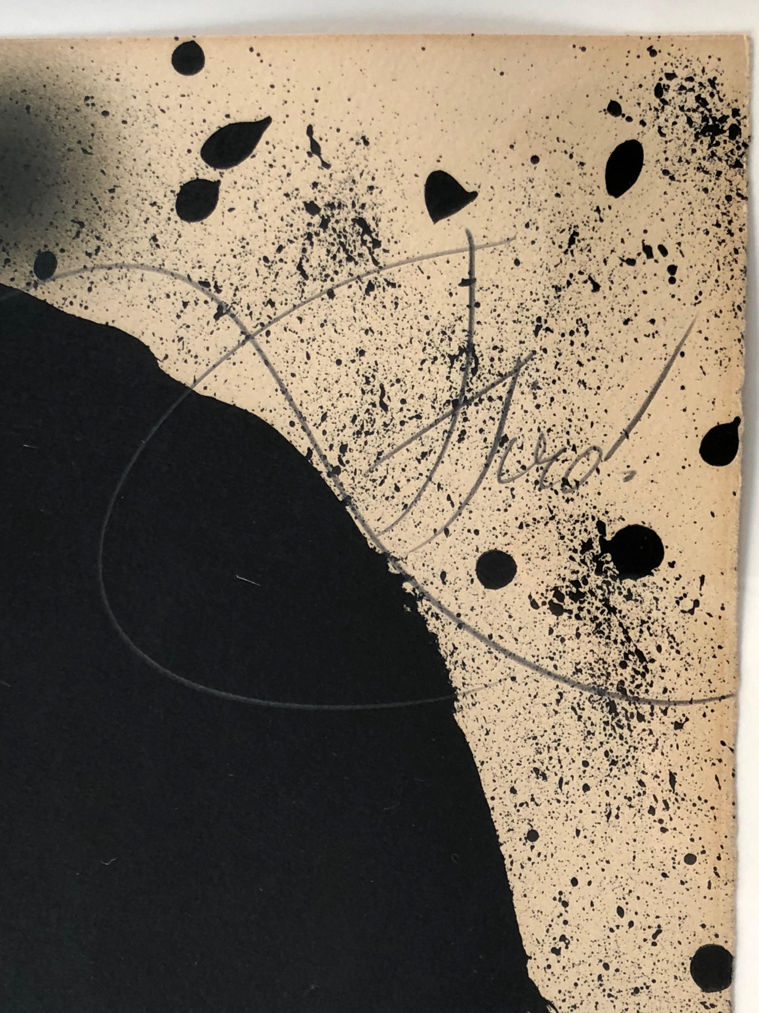 Strindberg Mappen  - Beige Abstract Print by Joan Miró