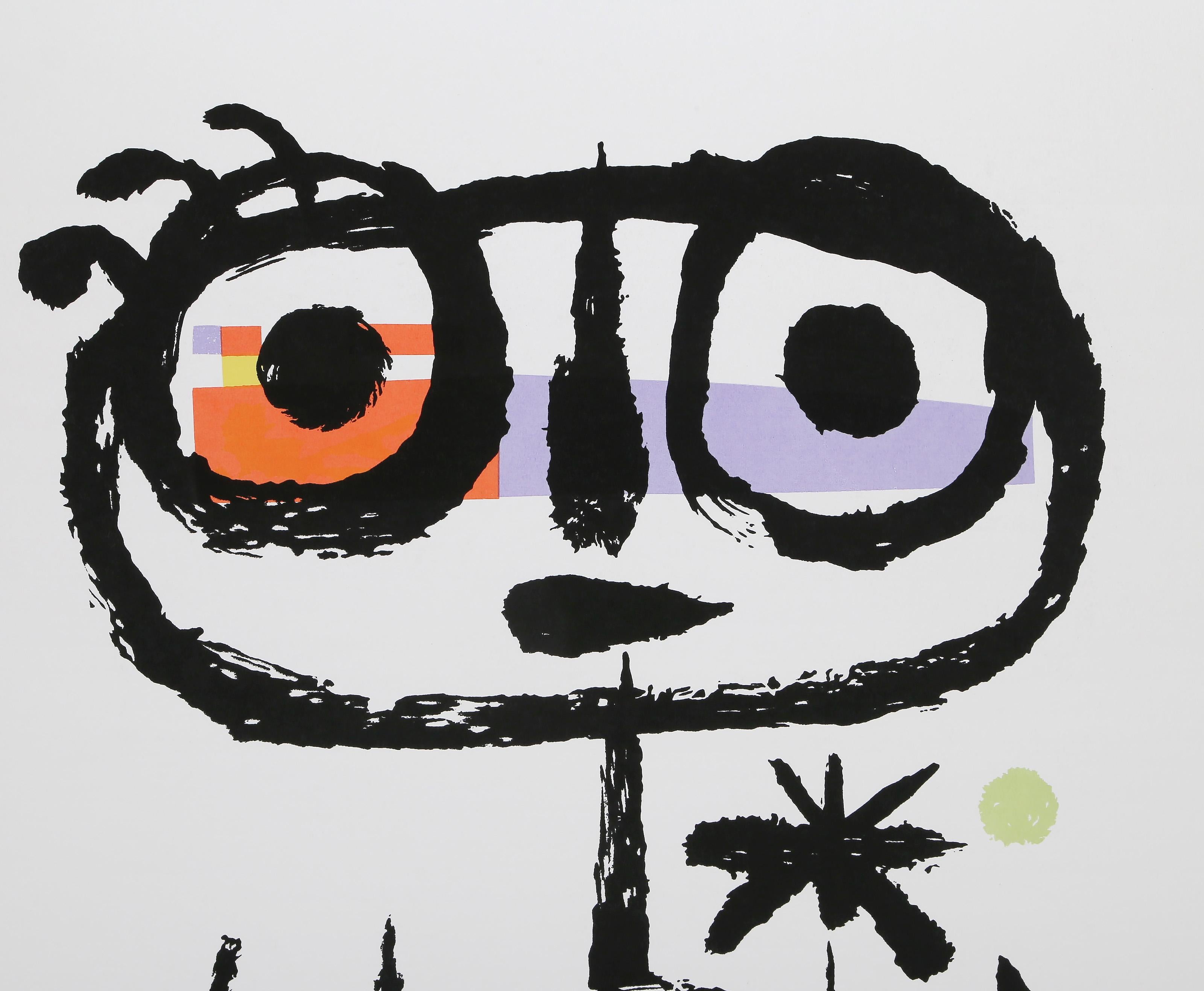Sun Eater, Surrealist Screenprint Poster after Joan Miro - Print by Joan Miró
