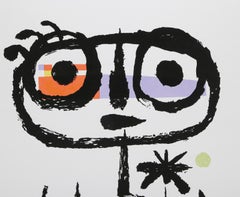 Comedor de sol, cartel serigrafiado surrealista según Joan Miró