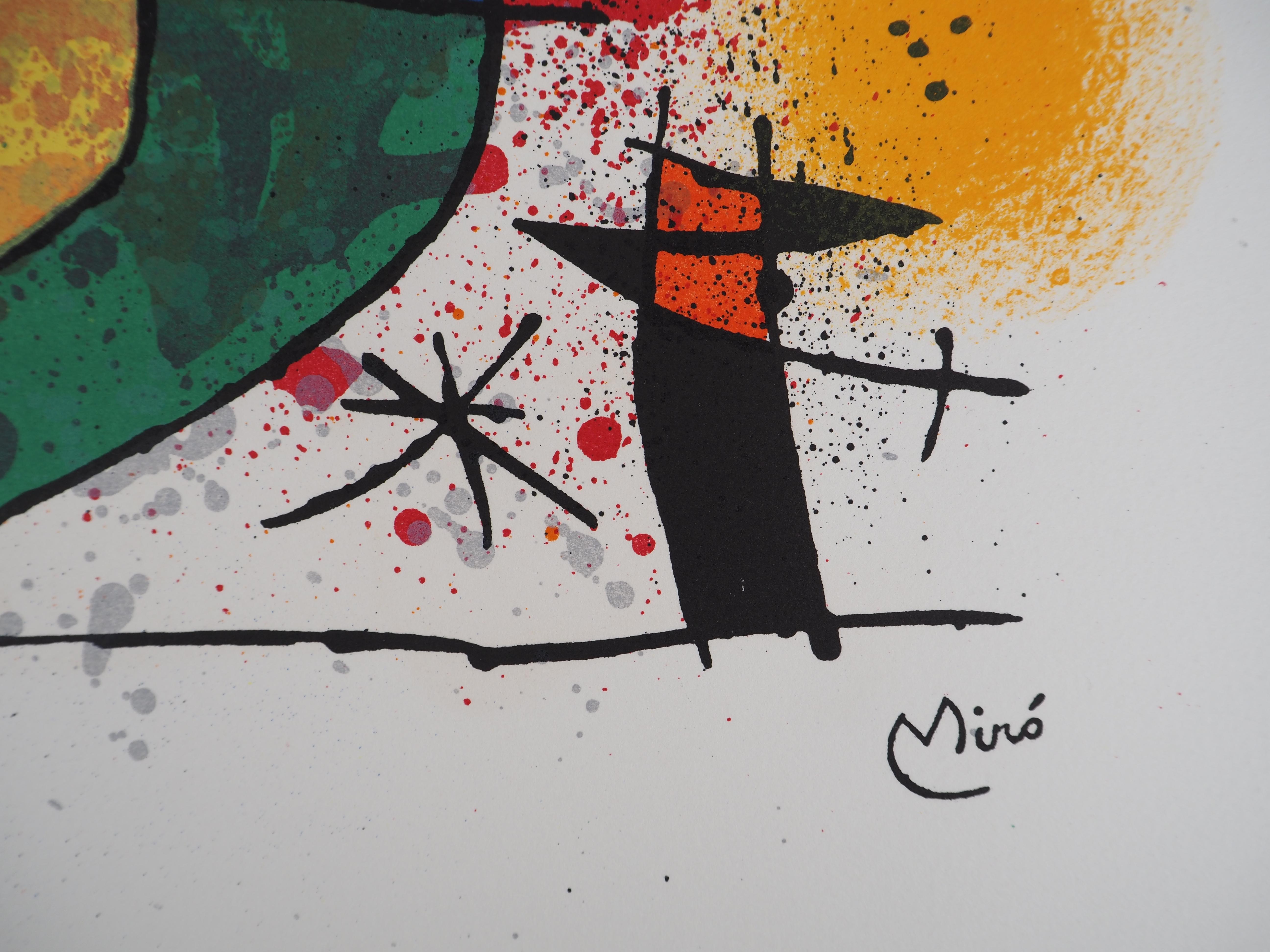 Surrealist Animals - Original Lithograph Signed in the Plate - Mourlot #928 - Print by Joan Miró