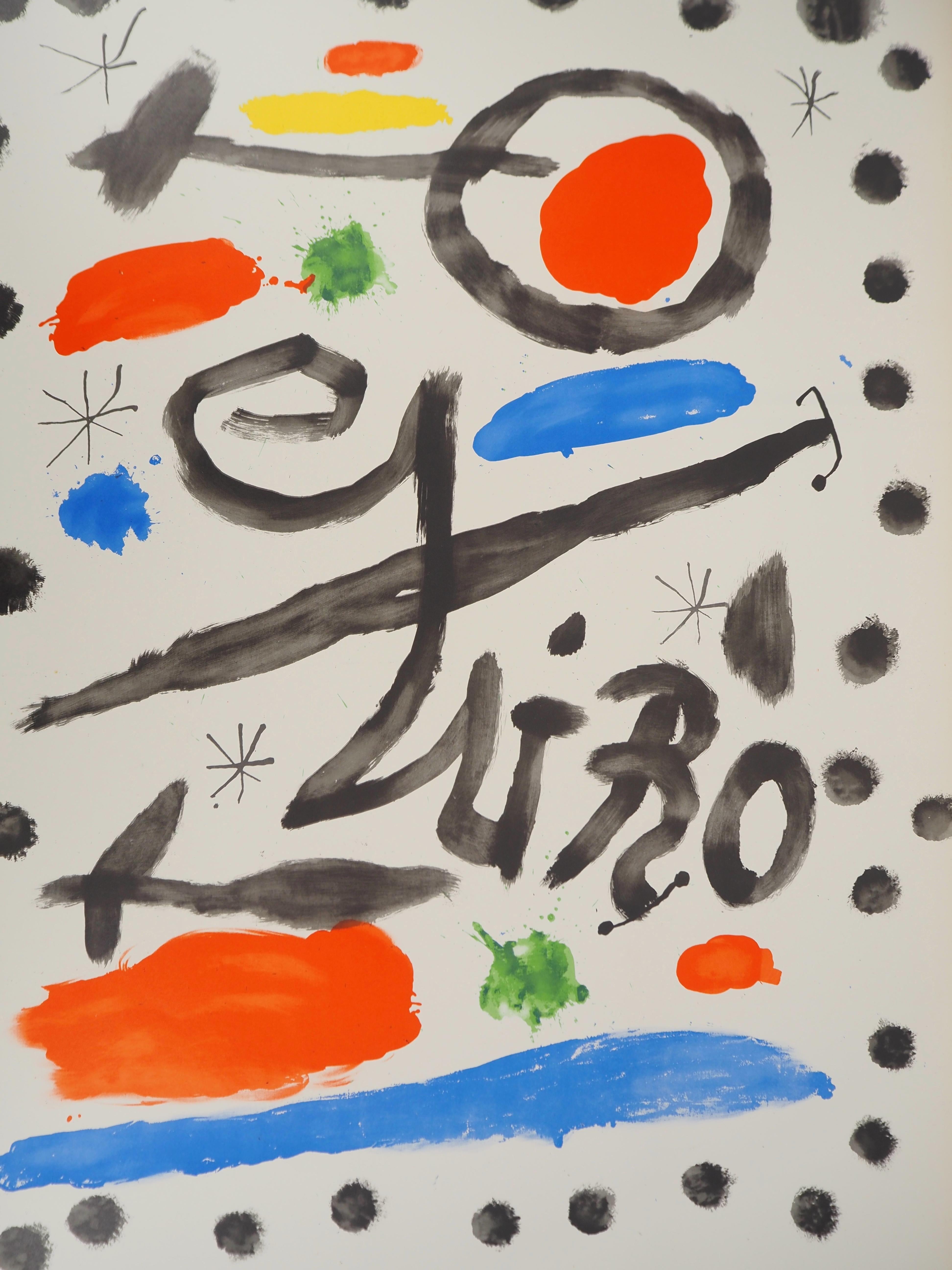 Surrealistische Komposition – Originallithographie (Mourlot #355) im Angebot 1