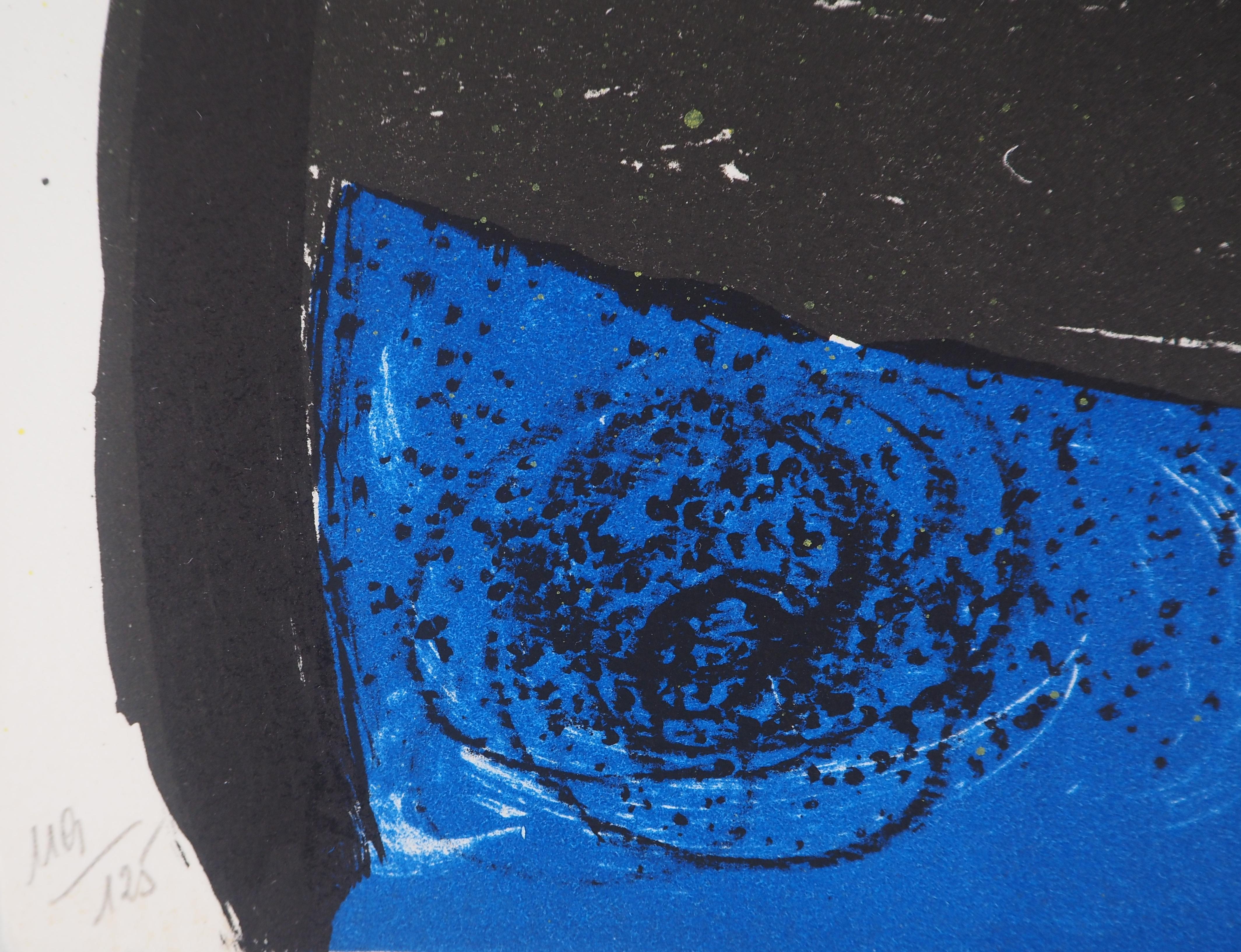 Surrealistische Figur  Originallithographie, handsigniert (Mourlot #746) – Print von Joan Miró