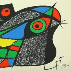 "Sweden" lithograph from "Escultor" suite by Joan Miró from Poligrafa