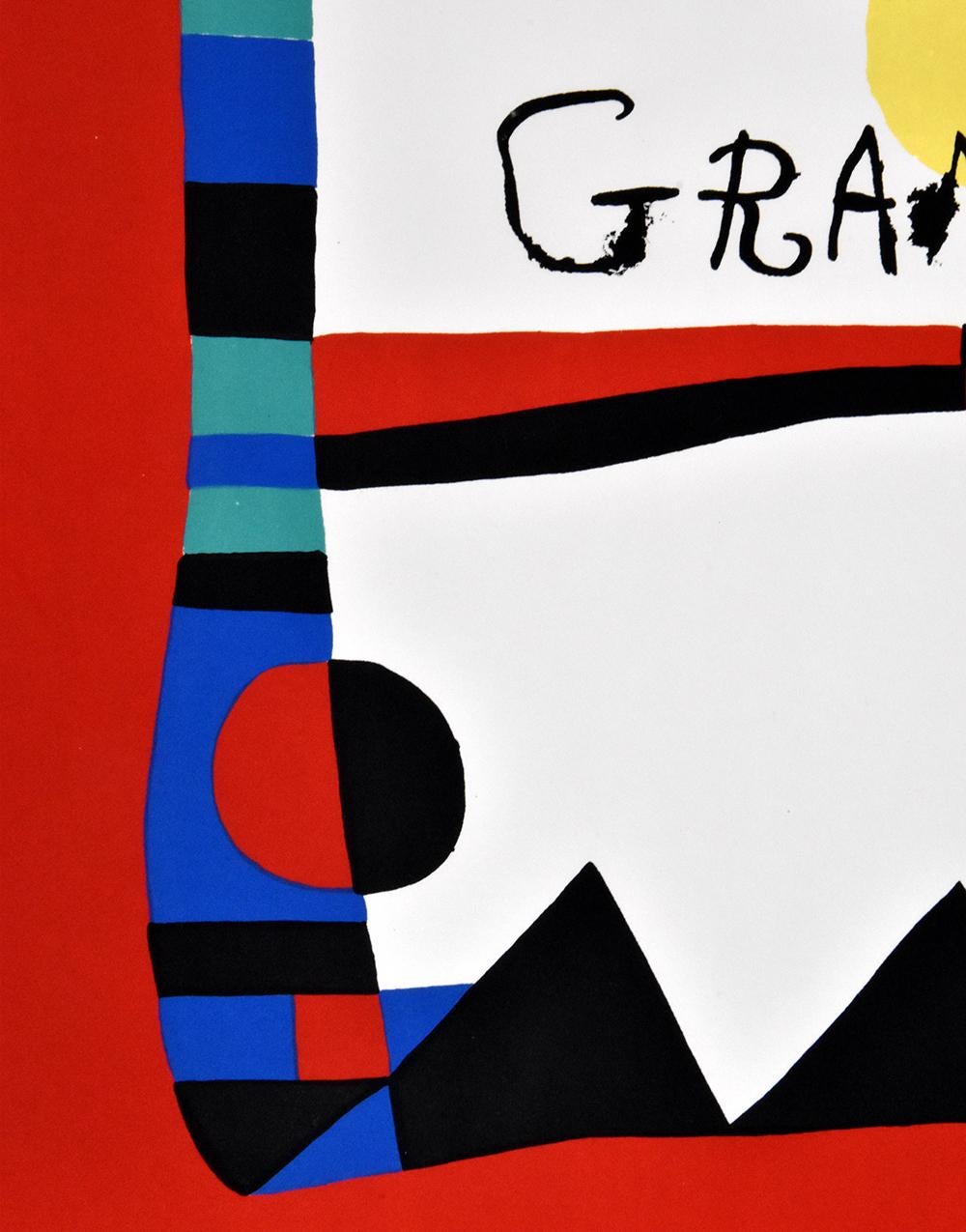 Joan Miró Terres de grand feu, 1956 was created to celebrate a three-month exhibition at the Galerie Maeght, Paris, of ceramics done by Miró and Llorens Artigas in the Gallifa studio between 1950 and 1956. Translating roughly to 