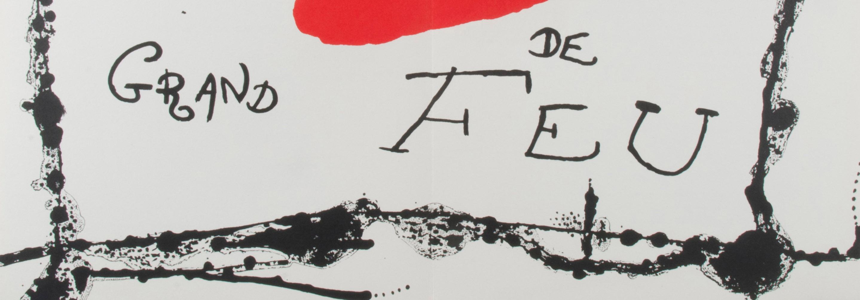 Derrière le miroir, no. 87-88-89. Pages 6-7
Terres de Grand Feu, (Le pays du grand feu)
Lithographie en couleurs, 1956
De :  Derriere le Miroir, Volume 87-88-89, 1956
Non signé, tel que délivré par DLM
Édition : 