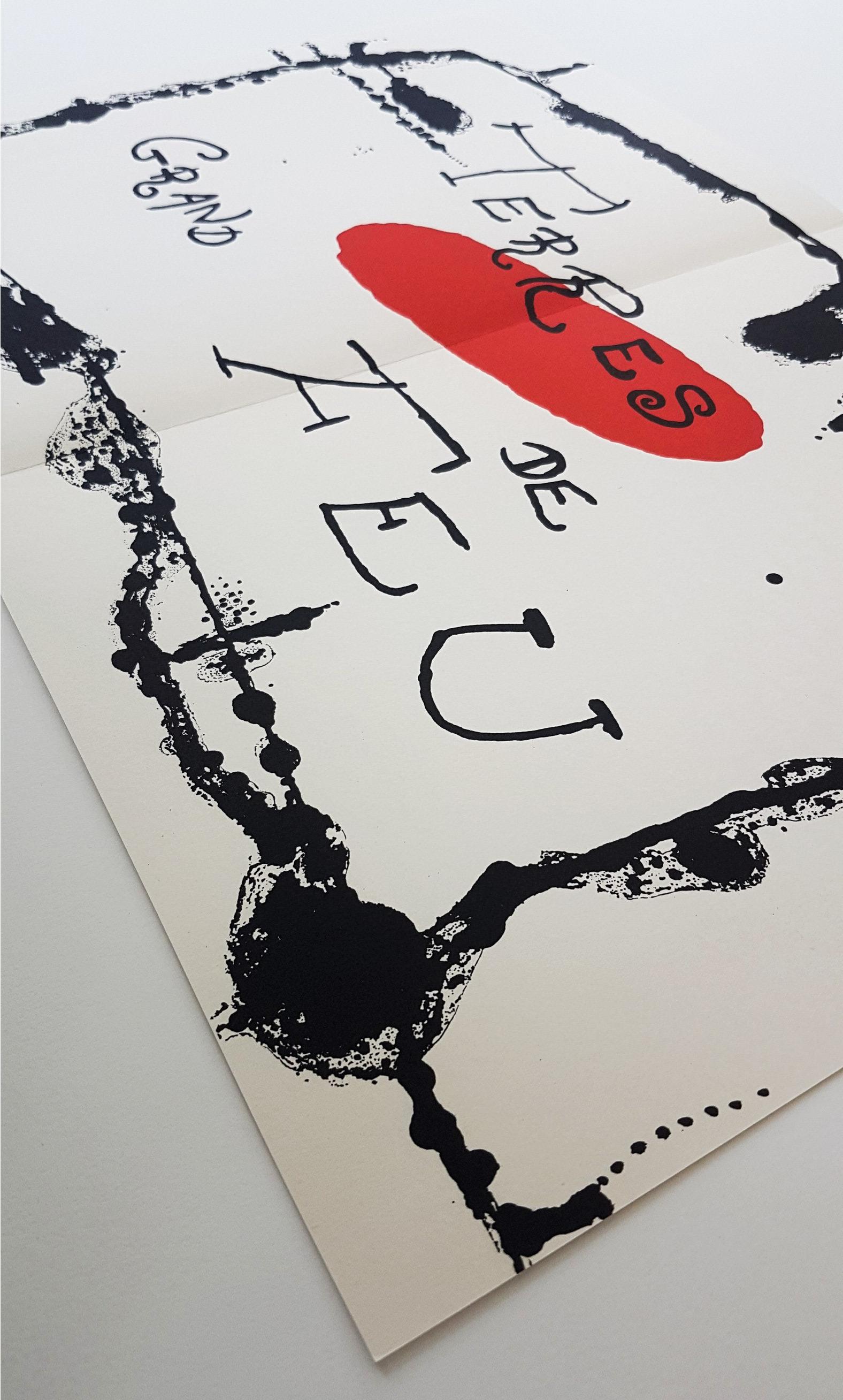 Terres Grand de Feu (ein Teller von Artigas) – Print von Joan Miró