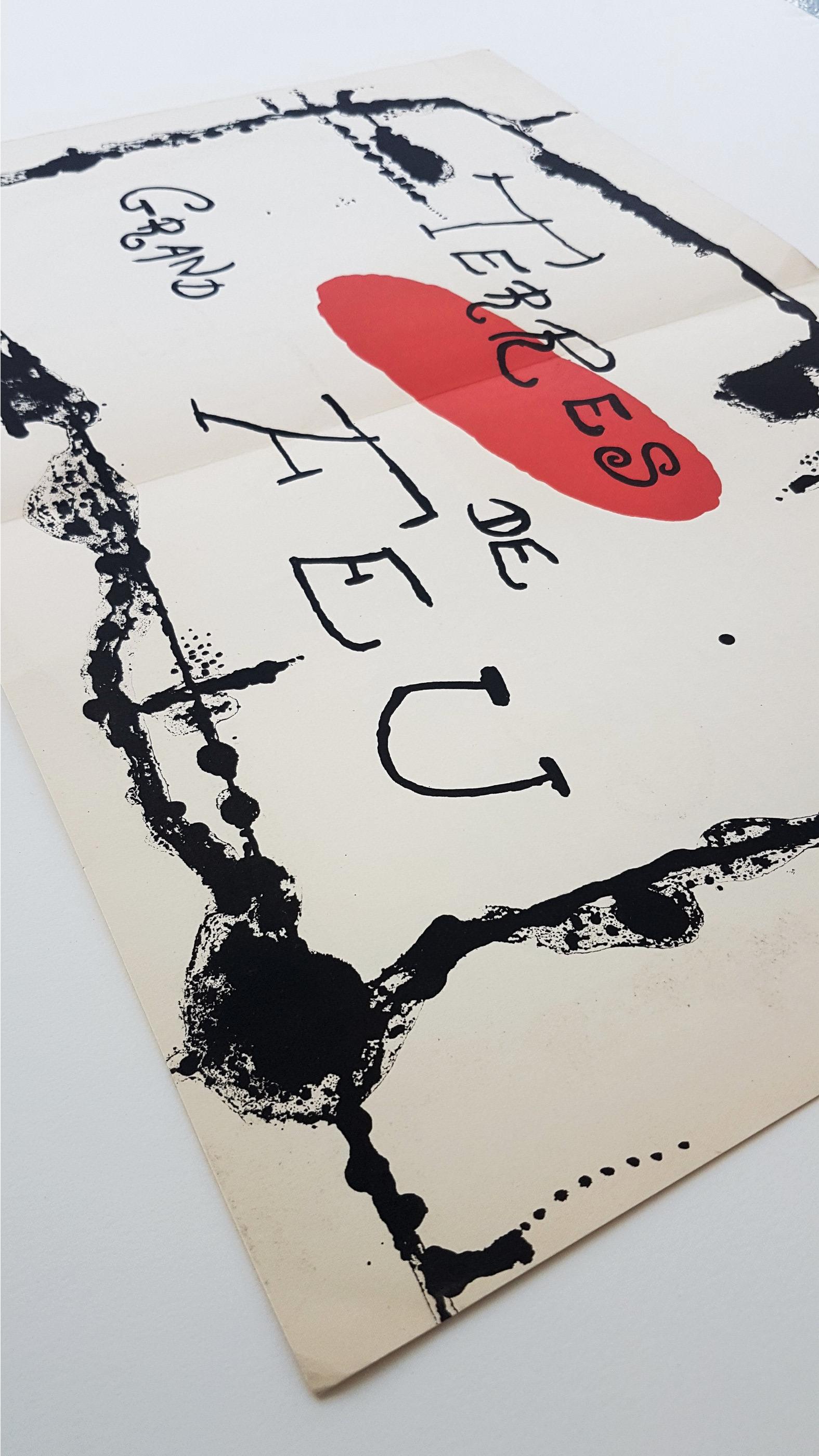 Terres Grandes de Feu (une assiette d'Artigas) (~50% DE RÉDUCTION SUR LE PRIX DE LISTE, DURÉE LIMITÉE) - Print de Joan Miró