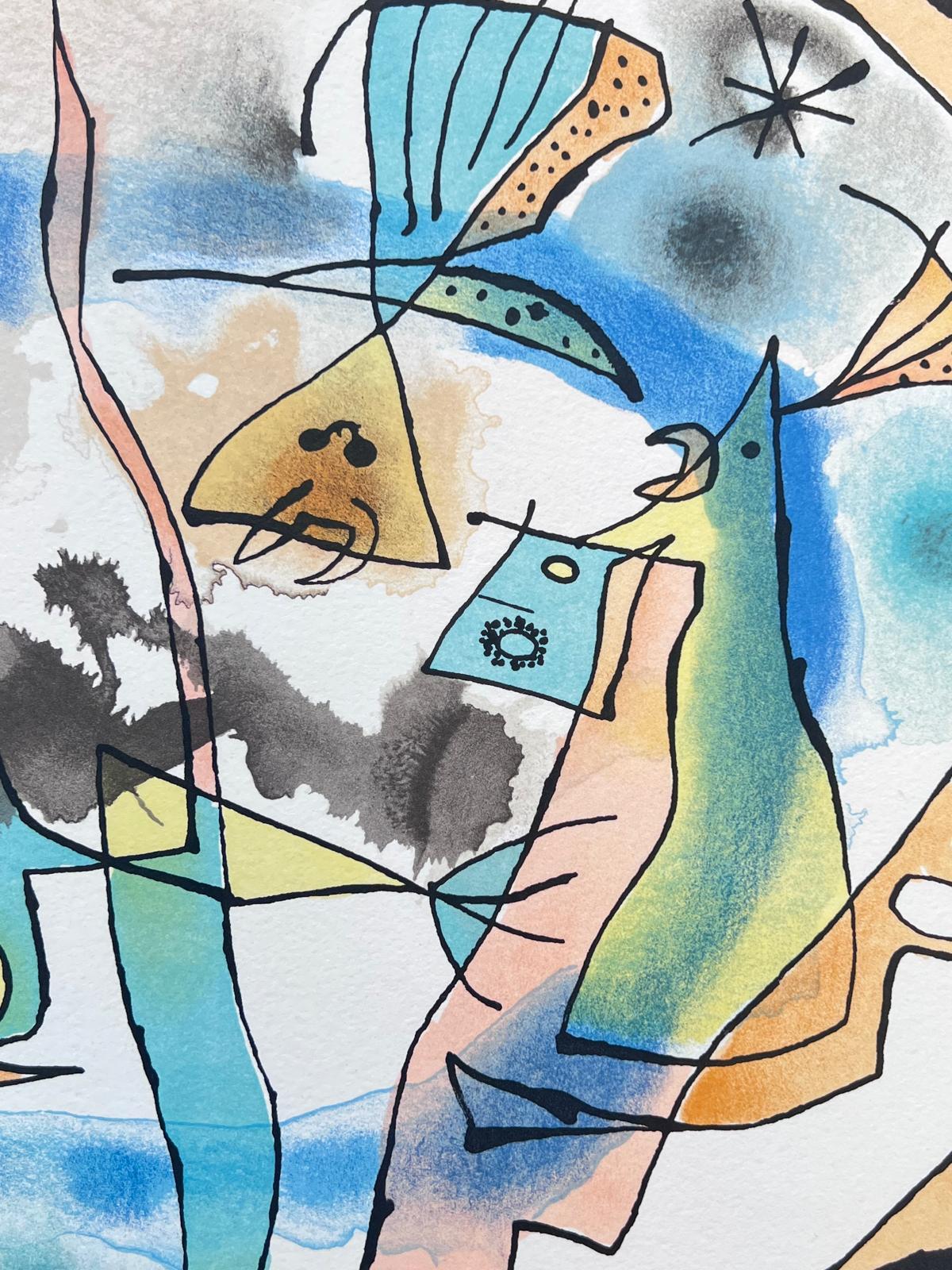 The Birth of the Day (Abstrakt), Print, von Joan Miró