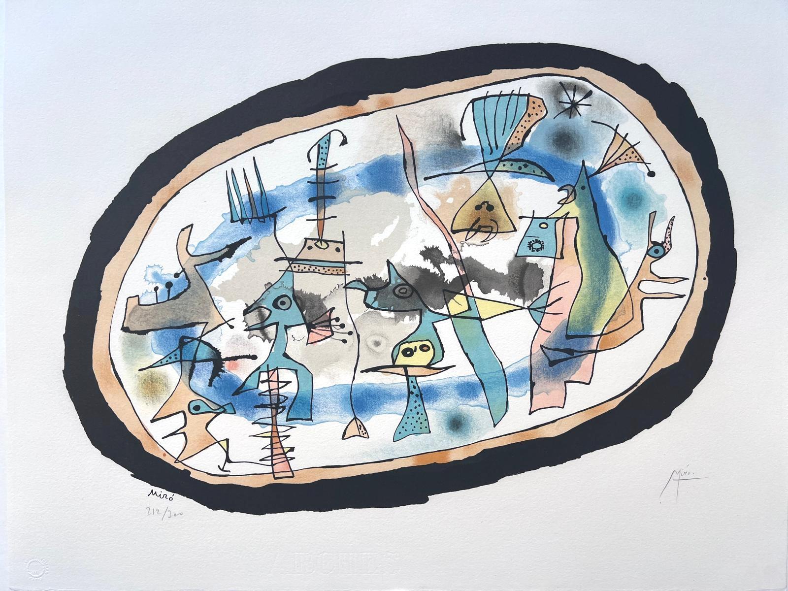 Joan Miró Abstract Print – The Birth of the Day