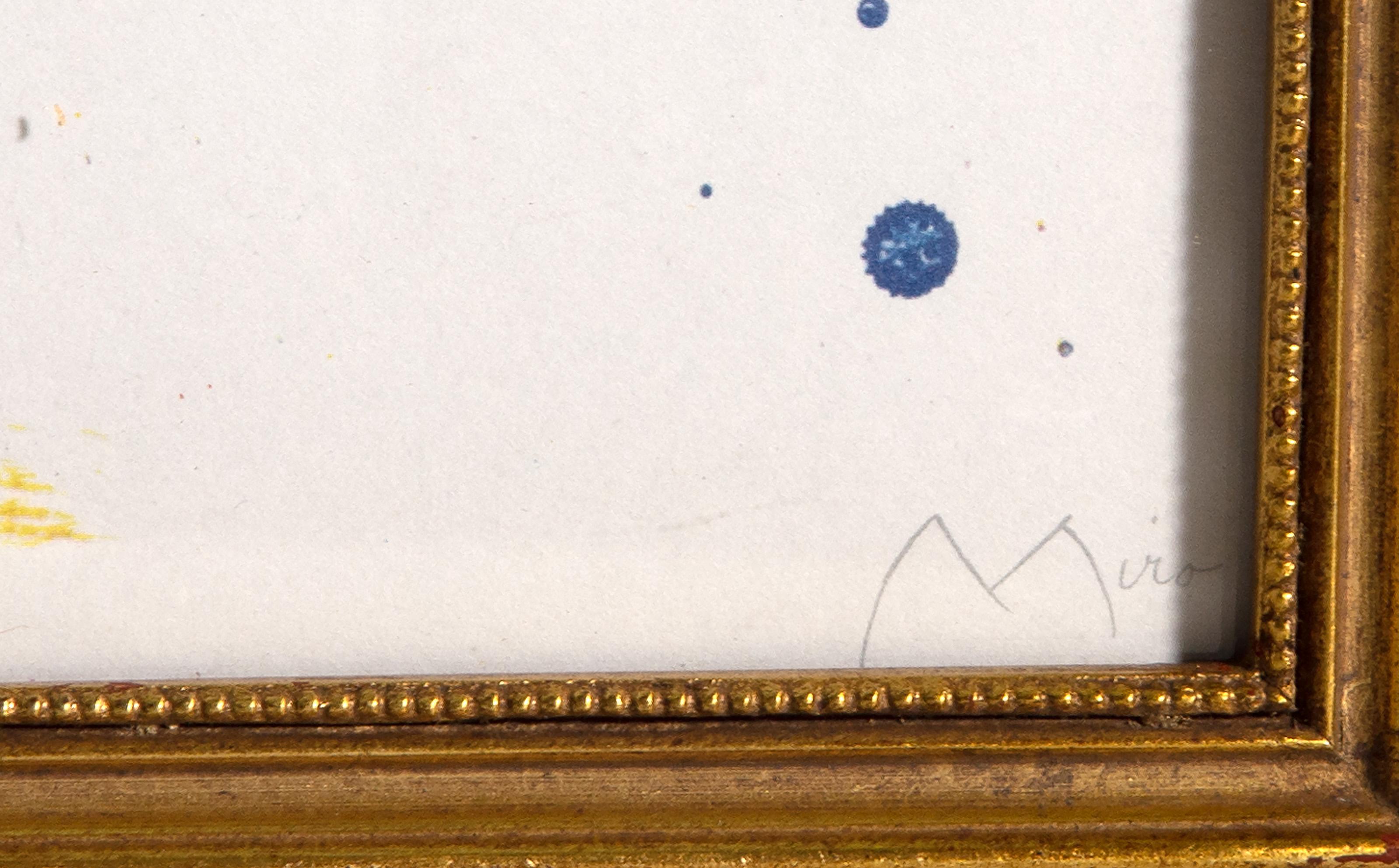 La cascata da Indelible Miro, litografia offset surrealista di Joan Mirò - Print Surrealismo di Joan Miró
