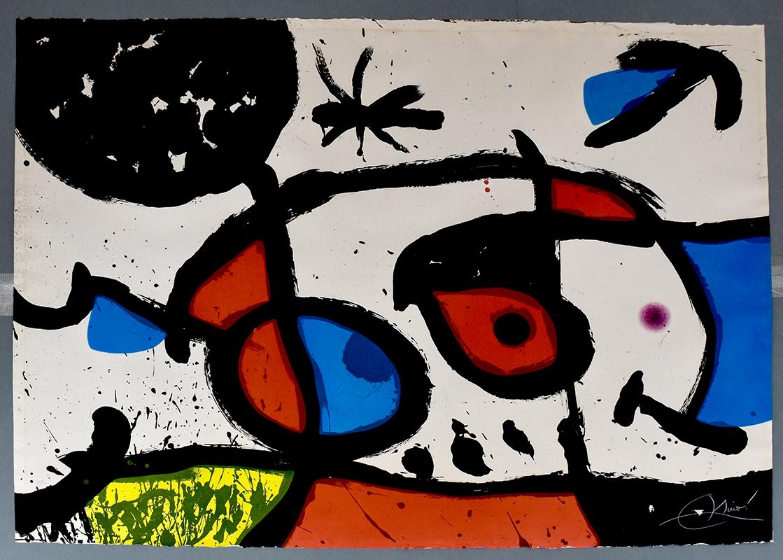 Der Verurteilte und sein Komponist – Print von Joan Miró