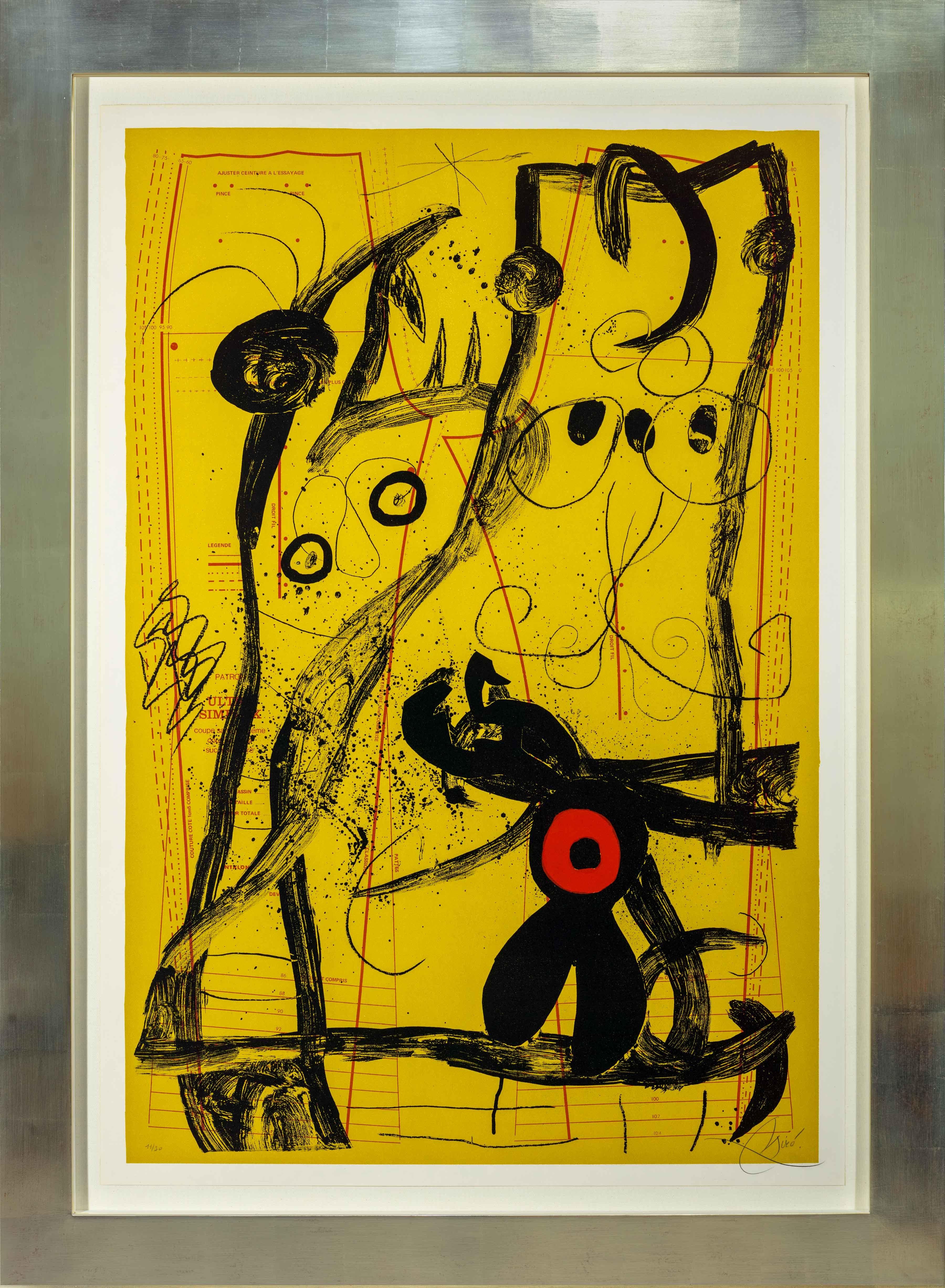 The Delusion of Fashion - Gelb, 1969 (M.647) (Moderne), Print, von Joan Miró