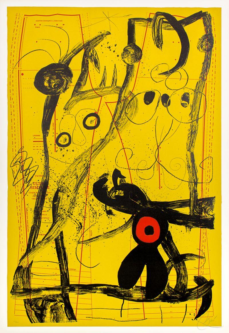The Delusion of Fashion - Gelb, 1969 (M.647) – Print von Joan Miró
