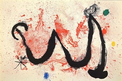 The Fire Dance from Derriere Le Miroir - Original Lithograph by Joan Mirò - 1963
