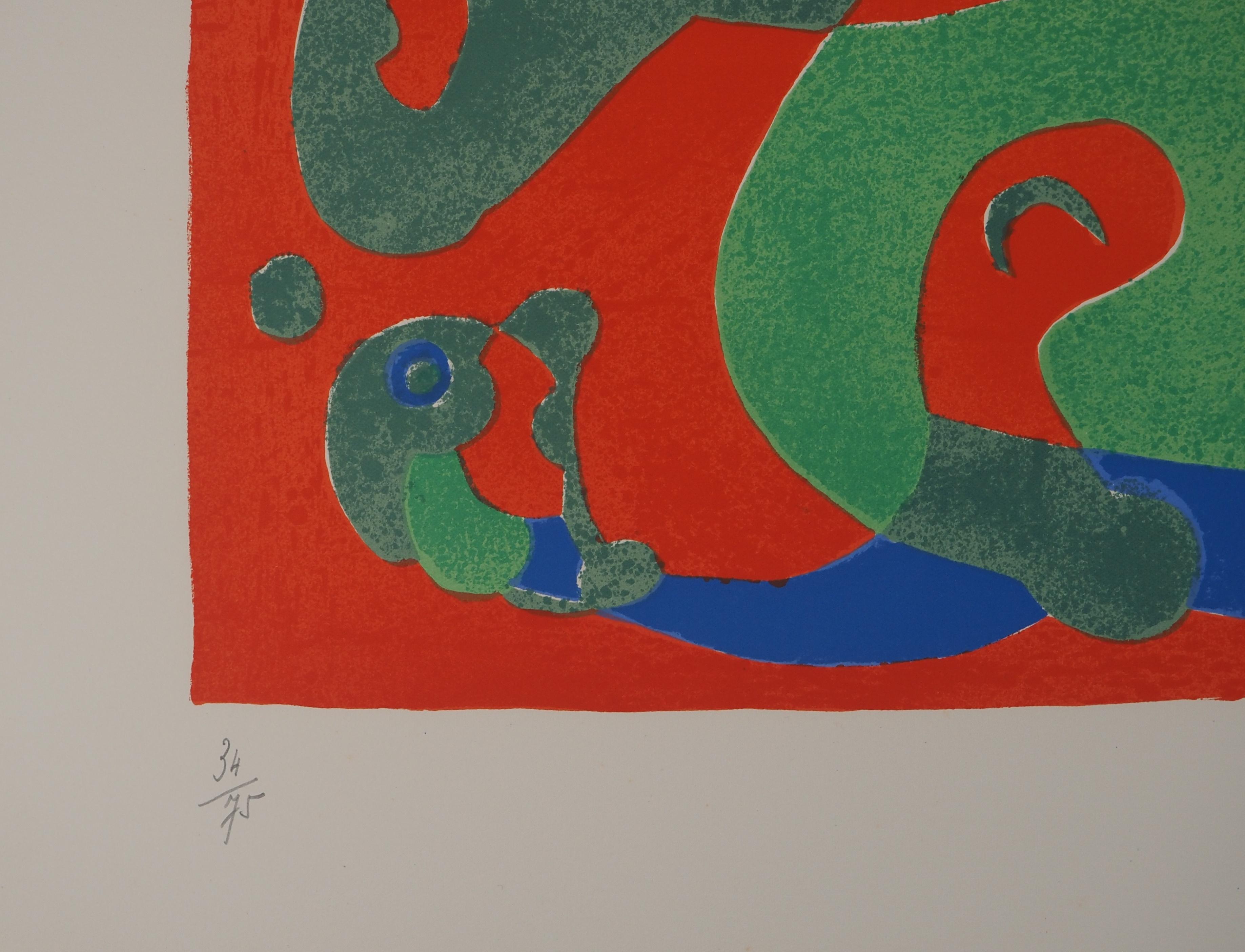 Der grüne Drache, König Ubu - Original Lithographie (Mourlot #420) (Surrealismus), Print, von Joan Miró