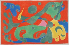 The Green Dragon, King Ubu - Original Lithograph (Mourlot #420)