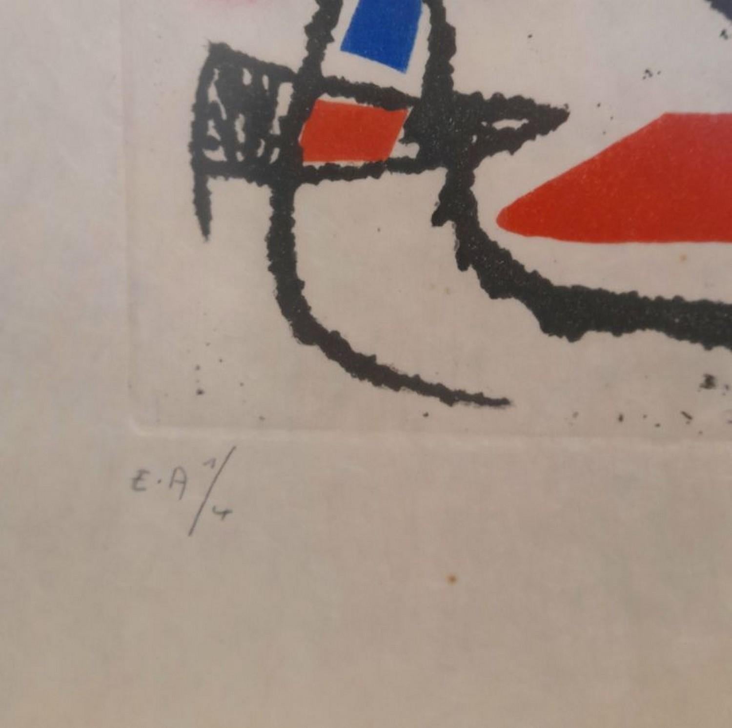 Le marteau sans maître  - Abstrait Print par Joan Miró
