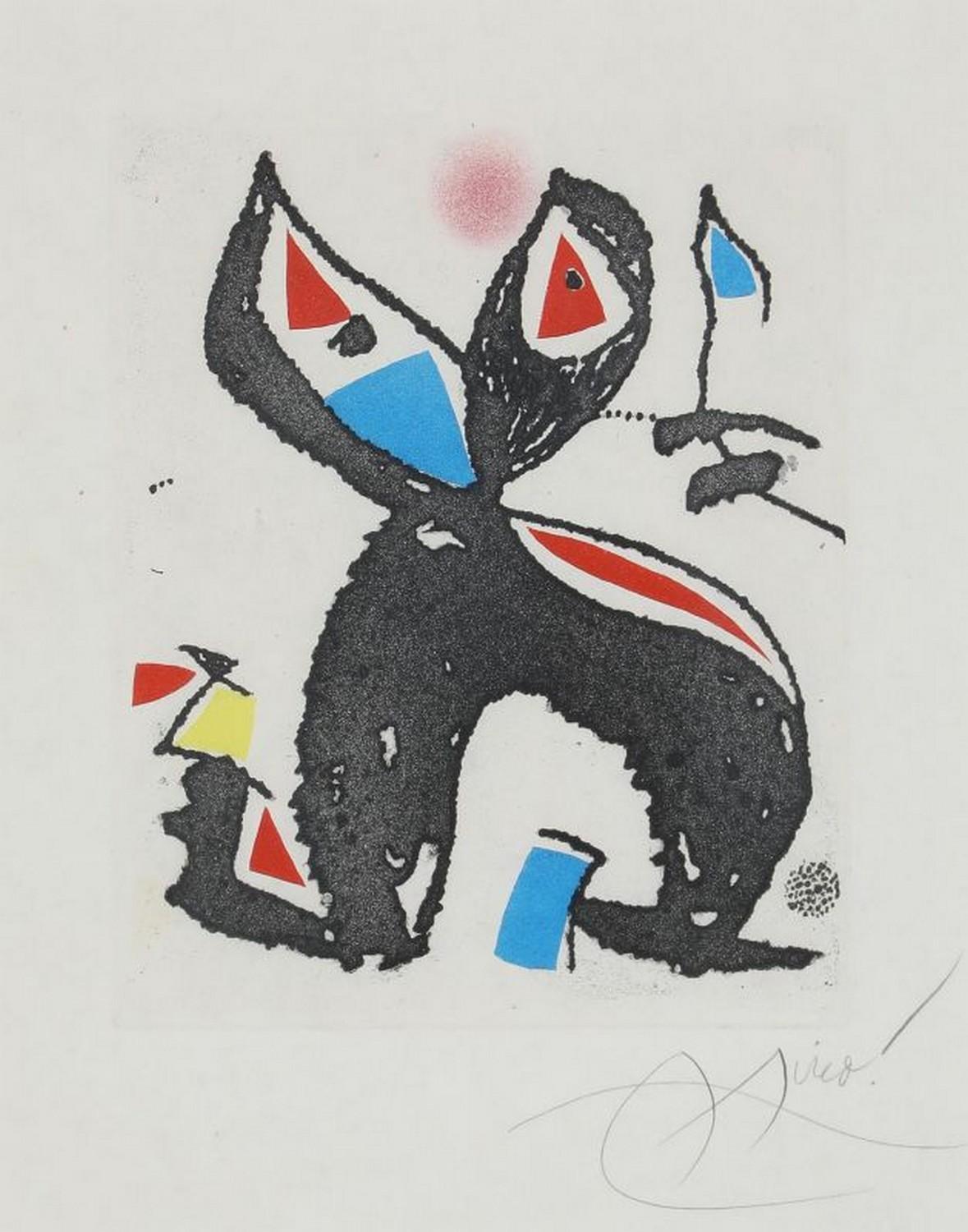 Joan Miró Abstract Print - The hammer without a master 